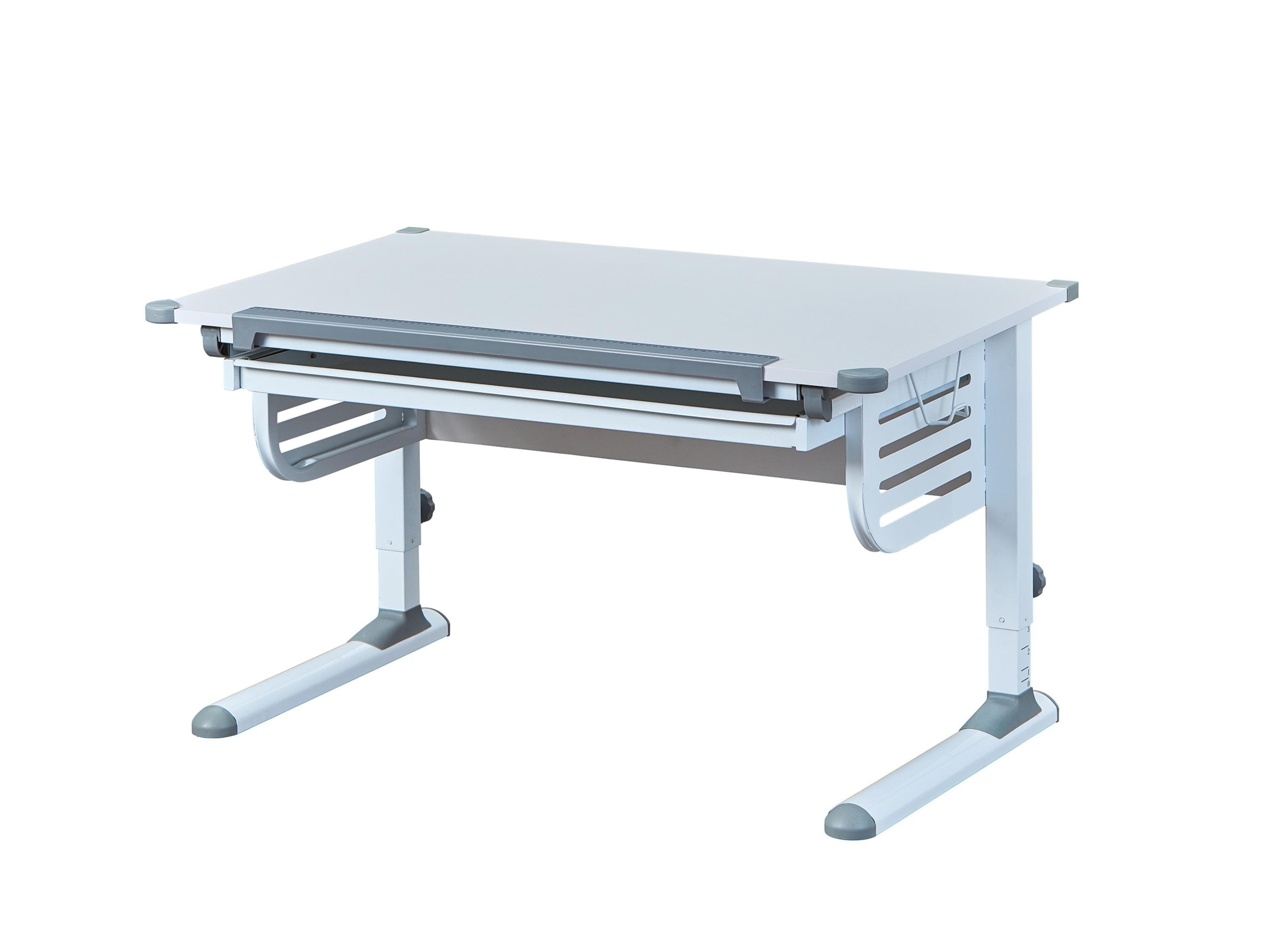 Höhenverstellbarer Schreibtisch mit neigbarer Platte für Kinder