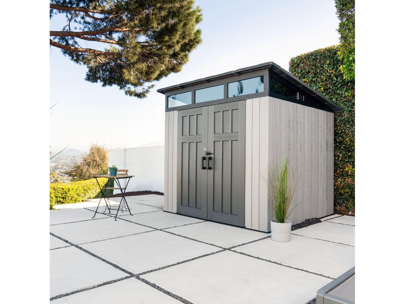 Lifetime Gerätehaus Merkur grau HDPE Kunststoff