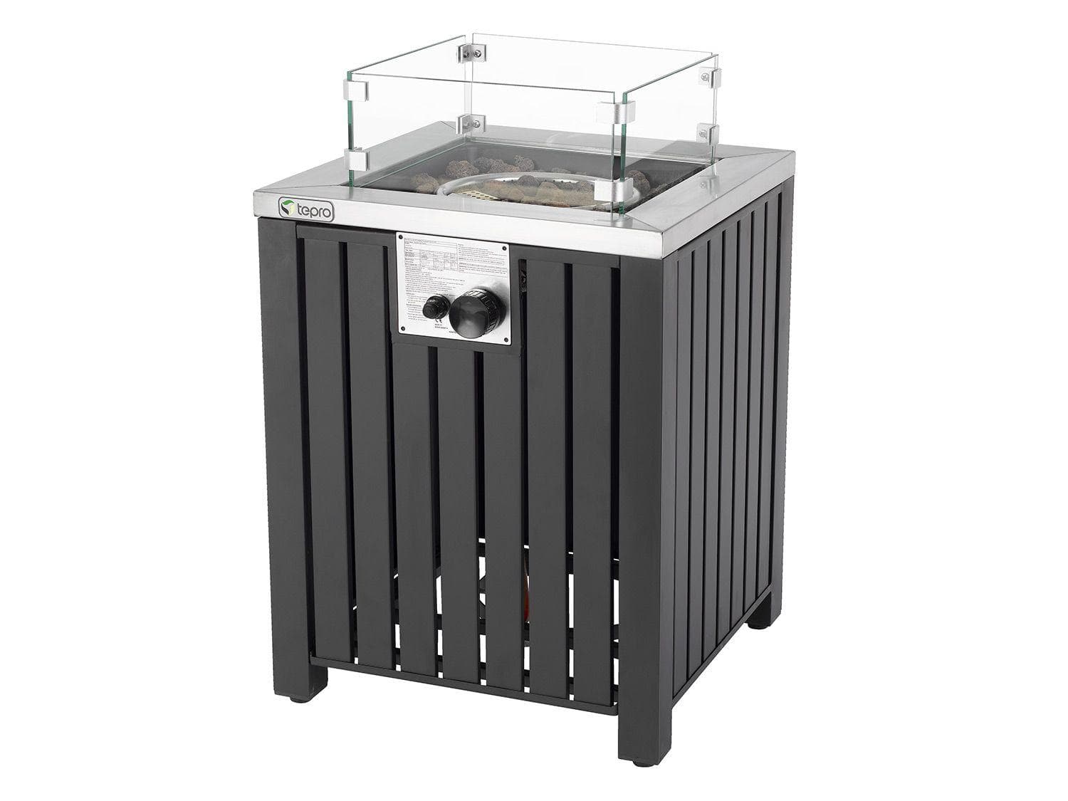 Tepro Gas-Feuerstelle Topeka Anthrazit