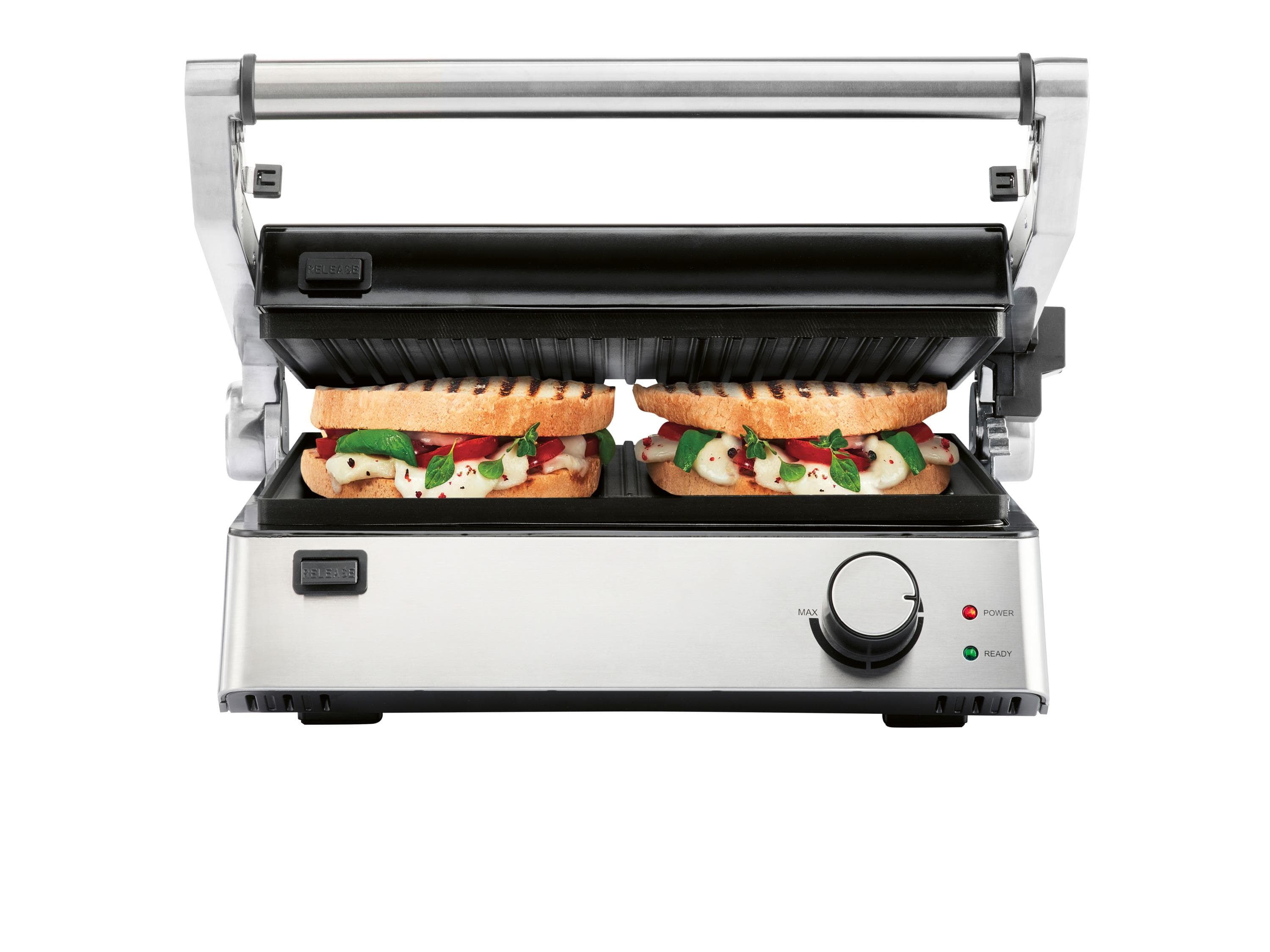 SILVERCREST® Kontaktgrill SKGE 2000 D3 180° aufklappbar