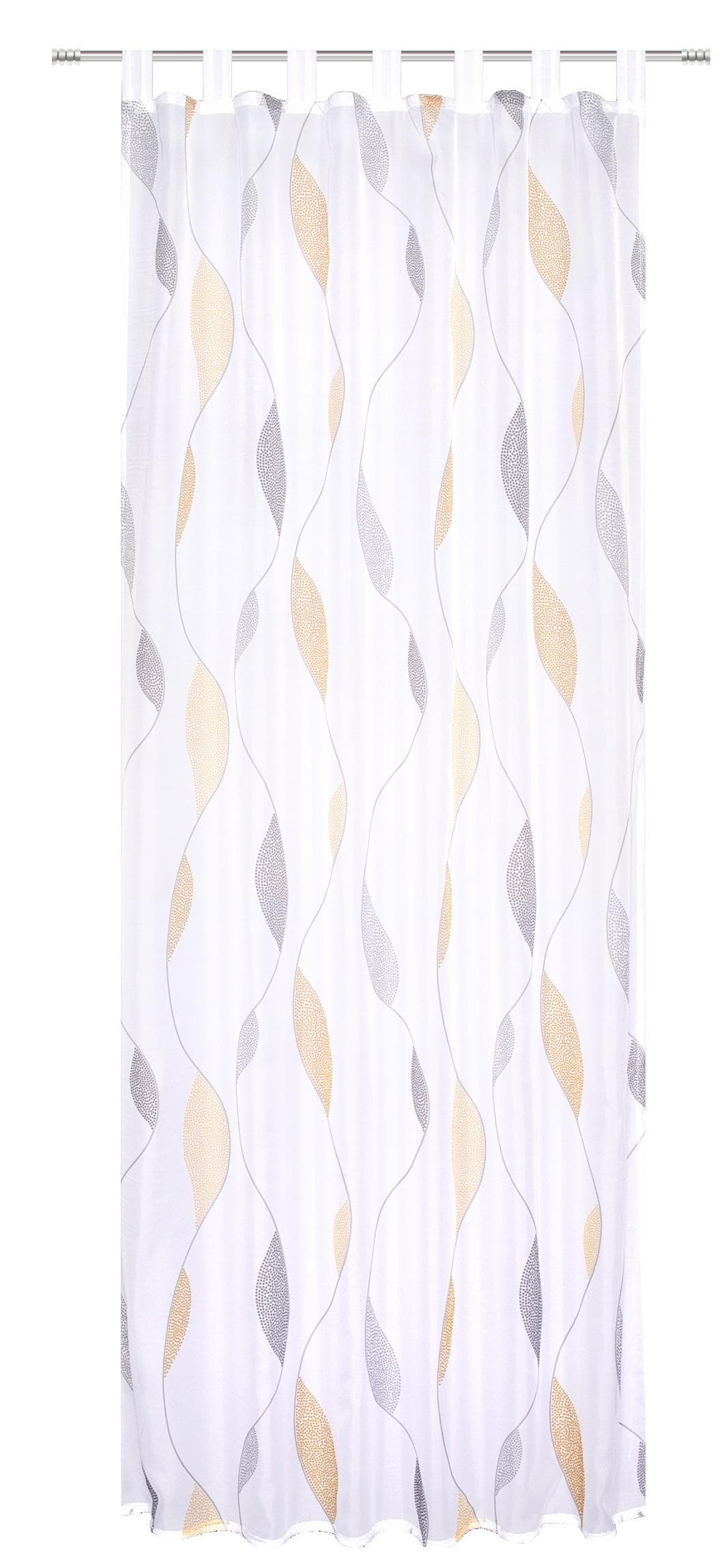 Home Wohnideen PAOLO Vorhang Gelb Voile Polyester
