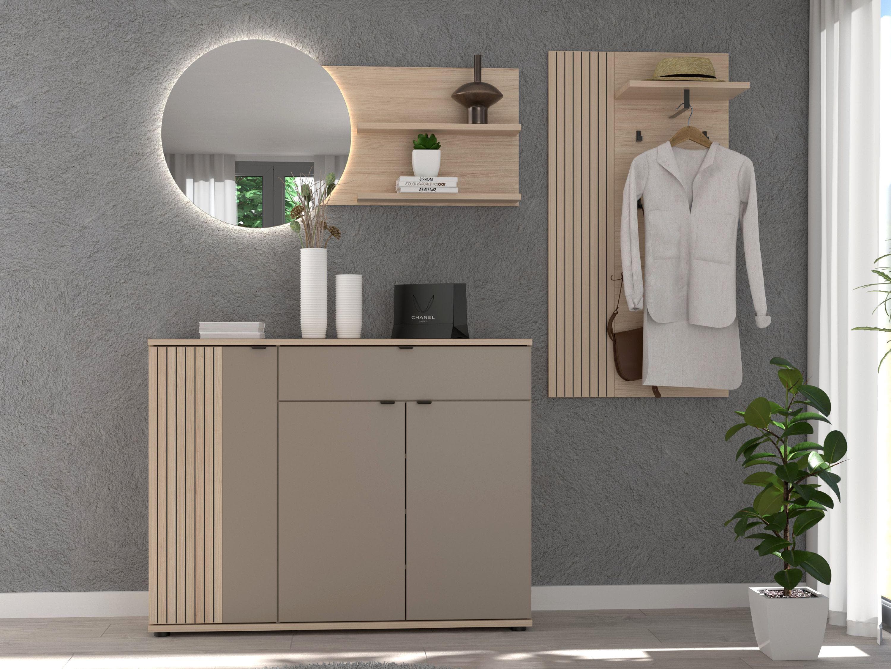 Garderobenset Harper Ilminster Eiche Nachbildung Softclose