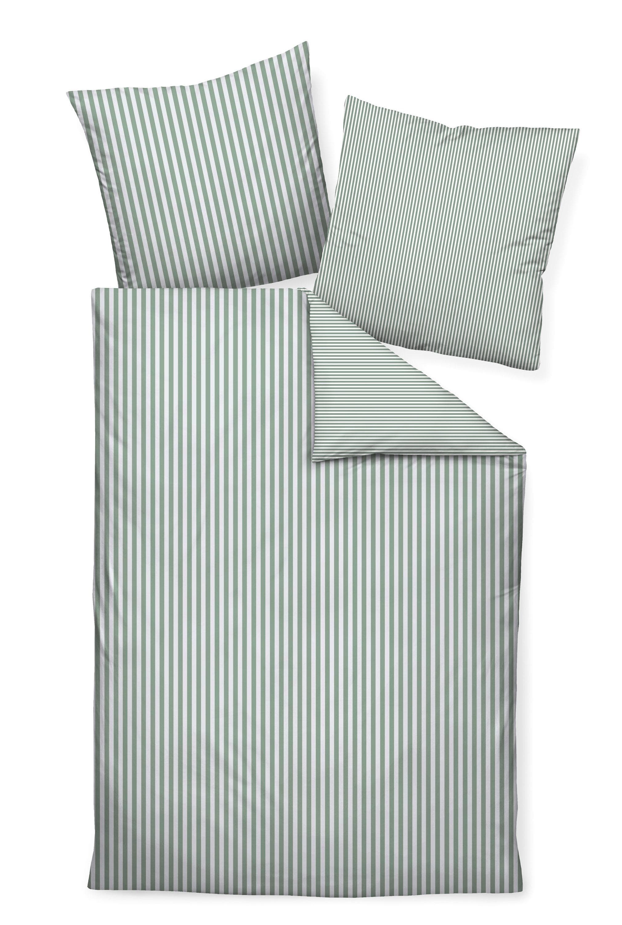 Wendebettwäsche JANINE modernclassic 3912 100% Baumwolle Streifen Design