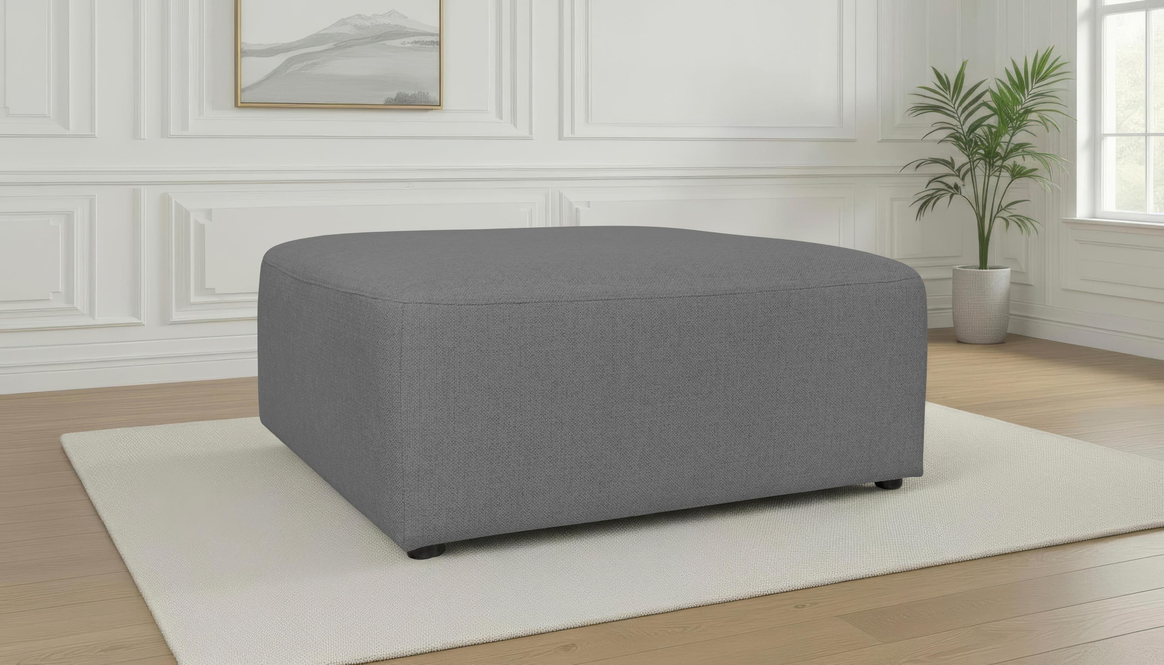 OTTO HOME Polsterhocker Koa Grau Webstoff