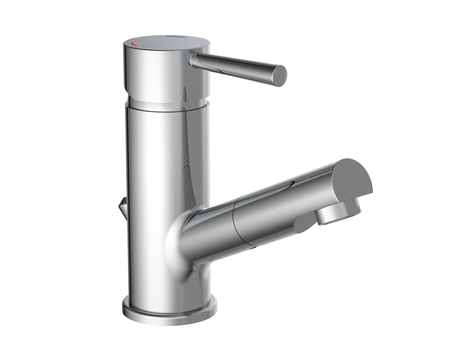 Schütte Waschtischarmatur Cornwall Silber mit Eco-Click Funktion