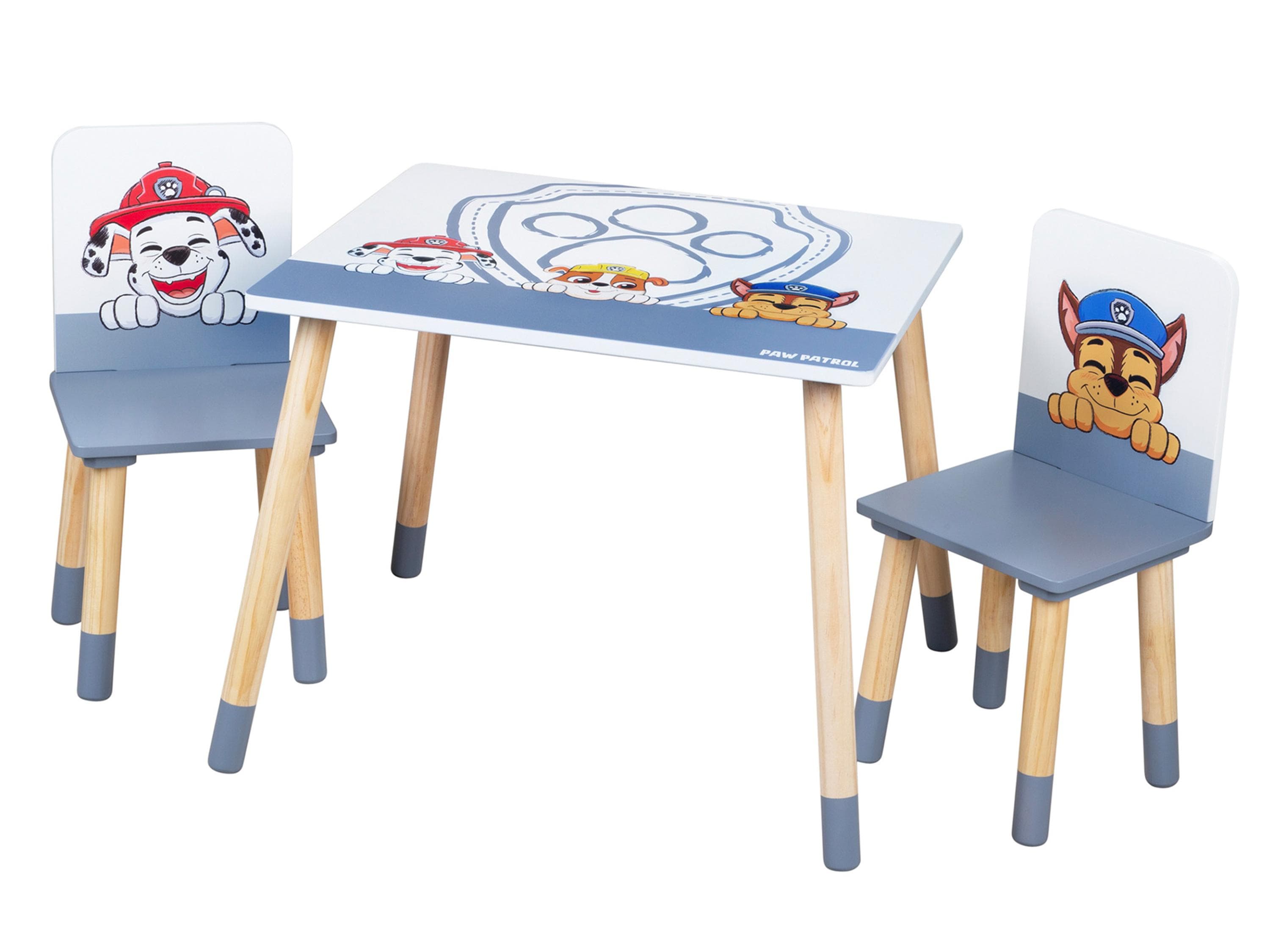 Paw Patrol Kindersitzgruppe: 2 Stühle & Tisch