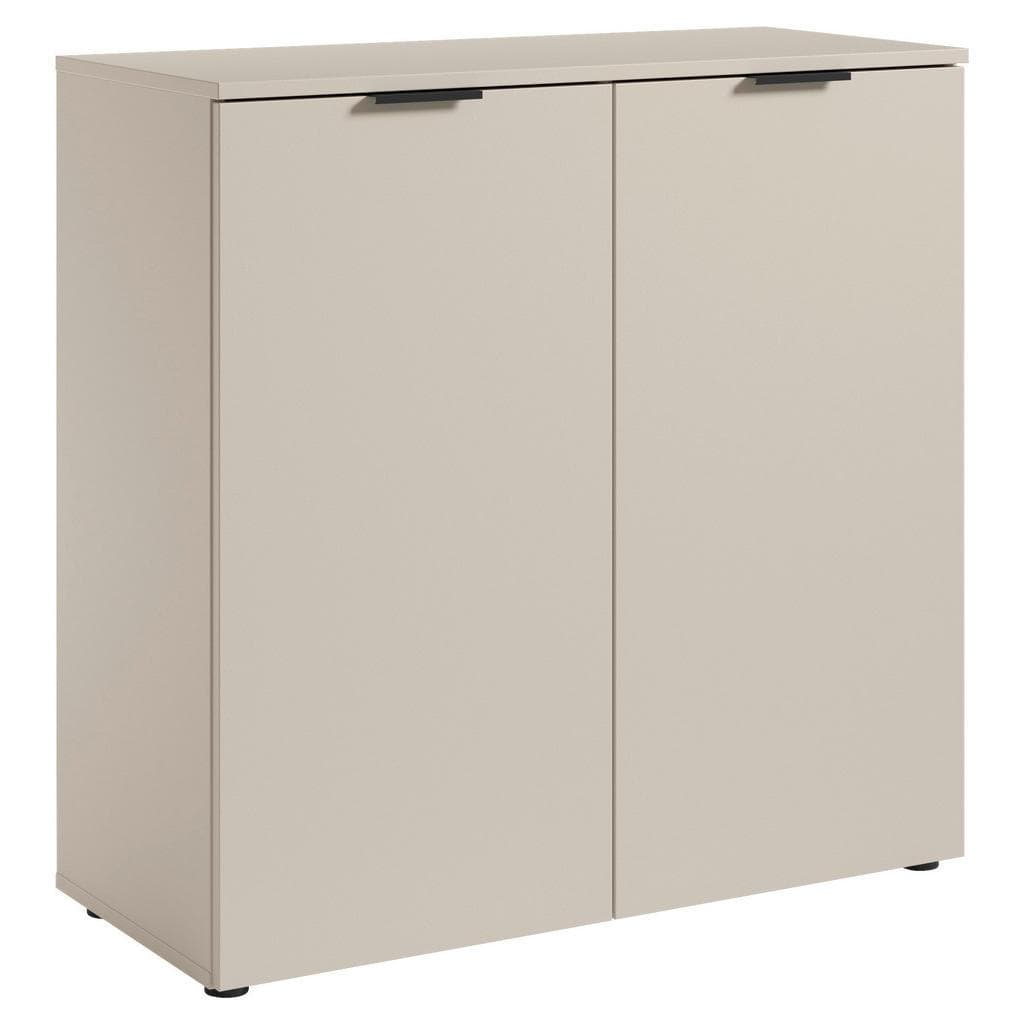 Bega Consult Kommode 2 Türen Schwarz Kunststofffüße