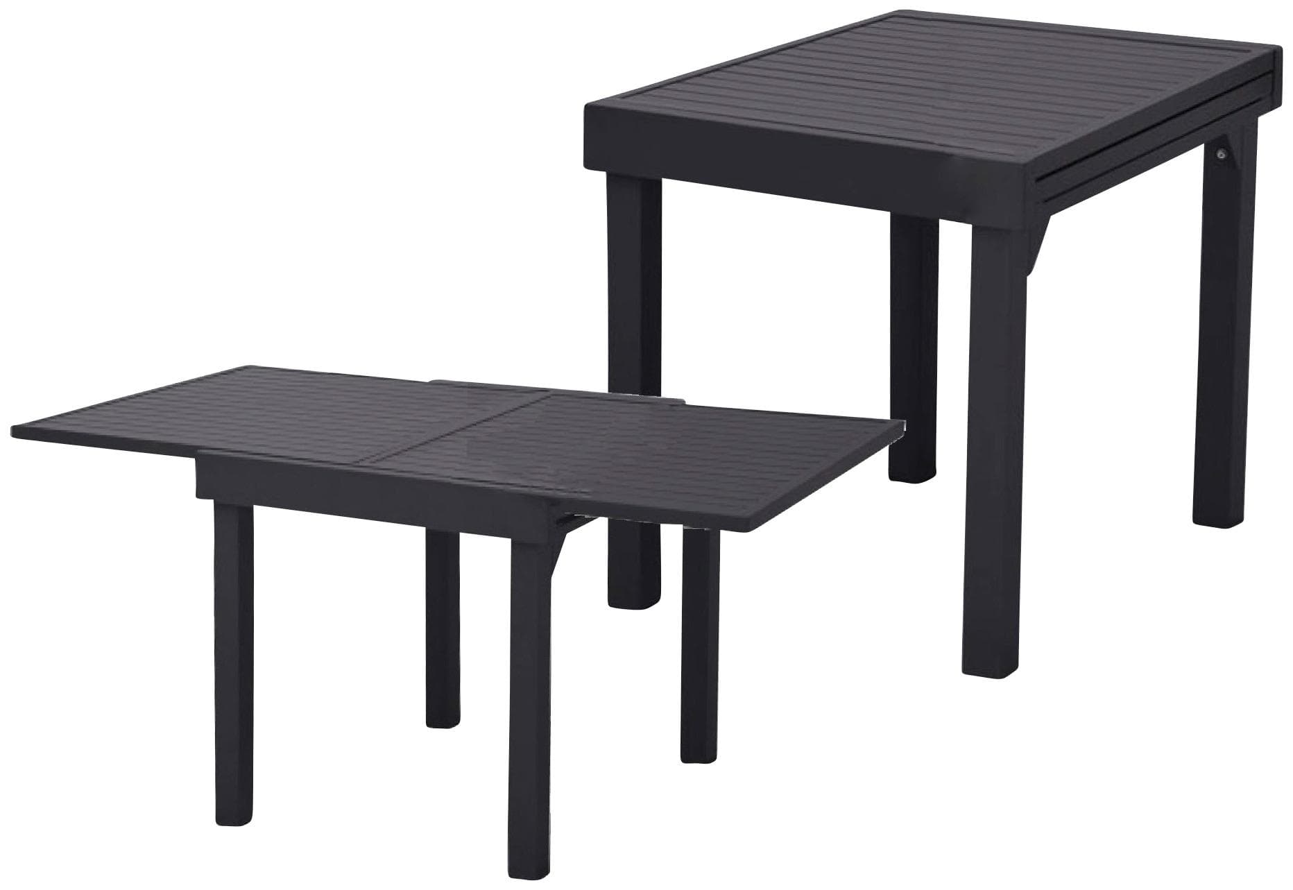 Garden Pleasure ELENA Aluminium Ausziehtisch Grau Holzoptik