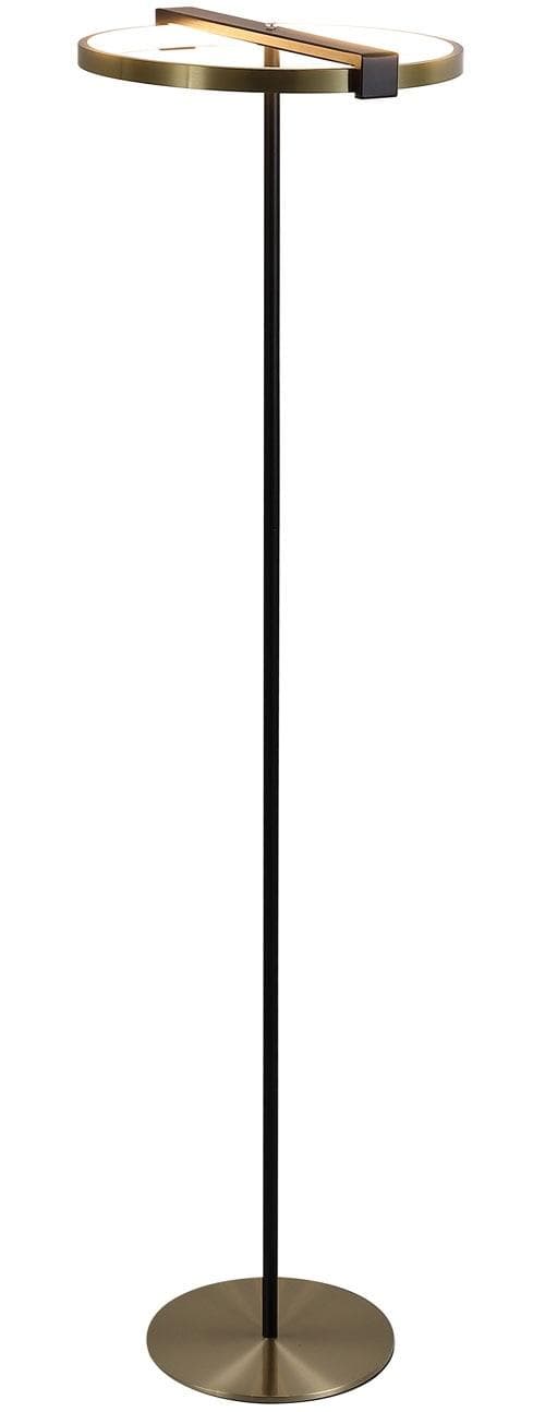 Moderne Stehlampe aus Stahl und Silikon