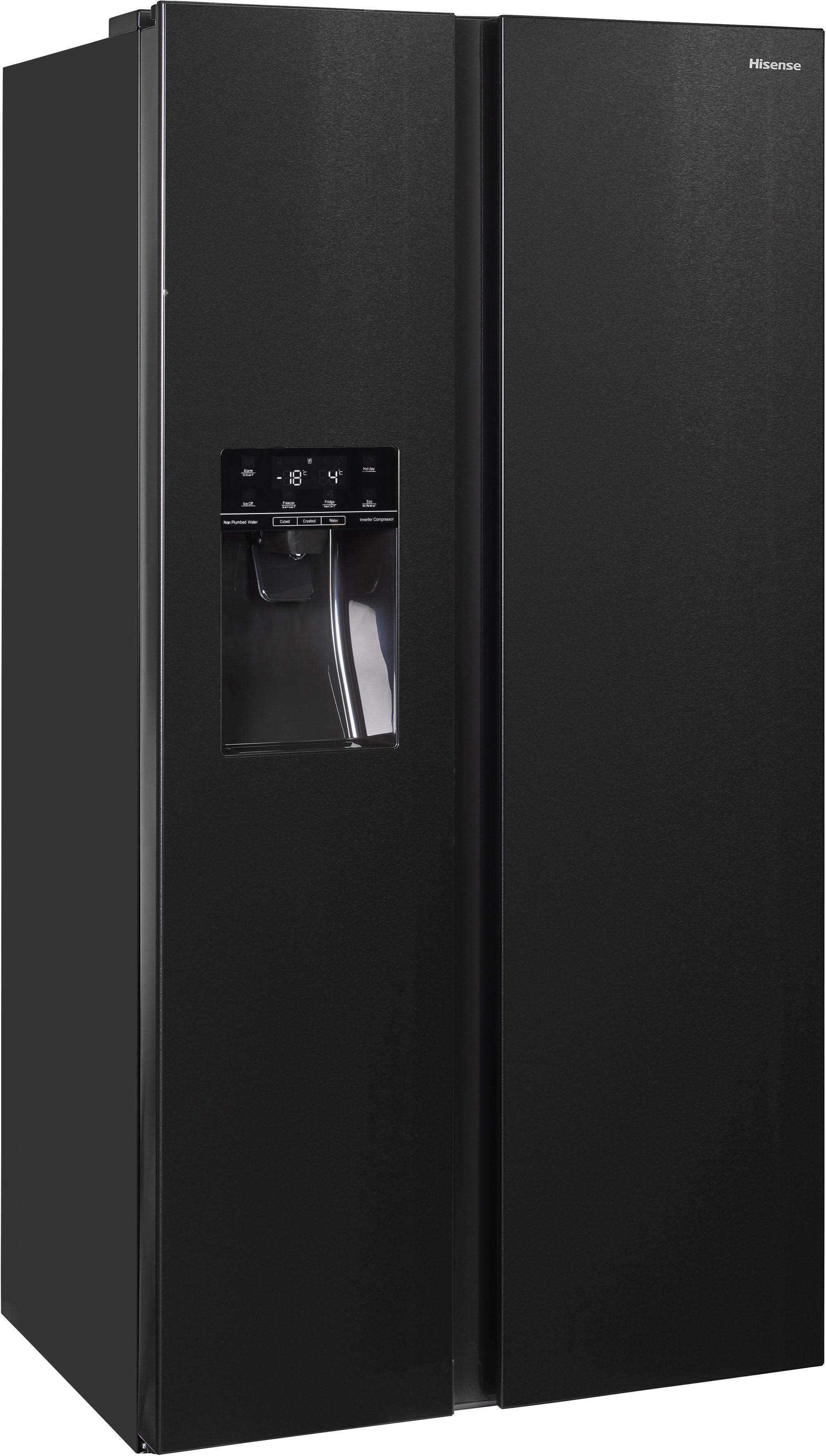 HISENSE Side-by-Side RSIM535A Kühlschrank Schwarz NoFrost