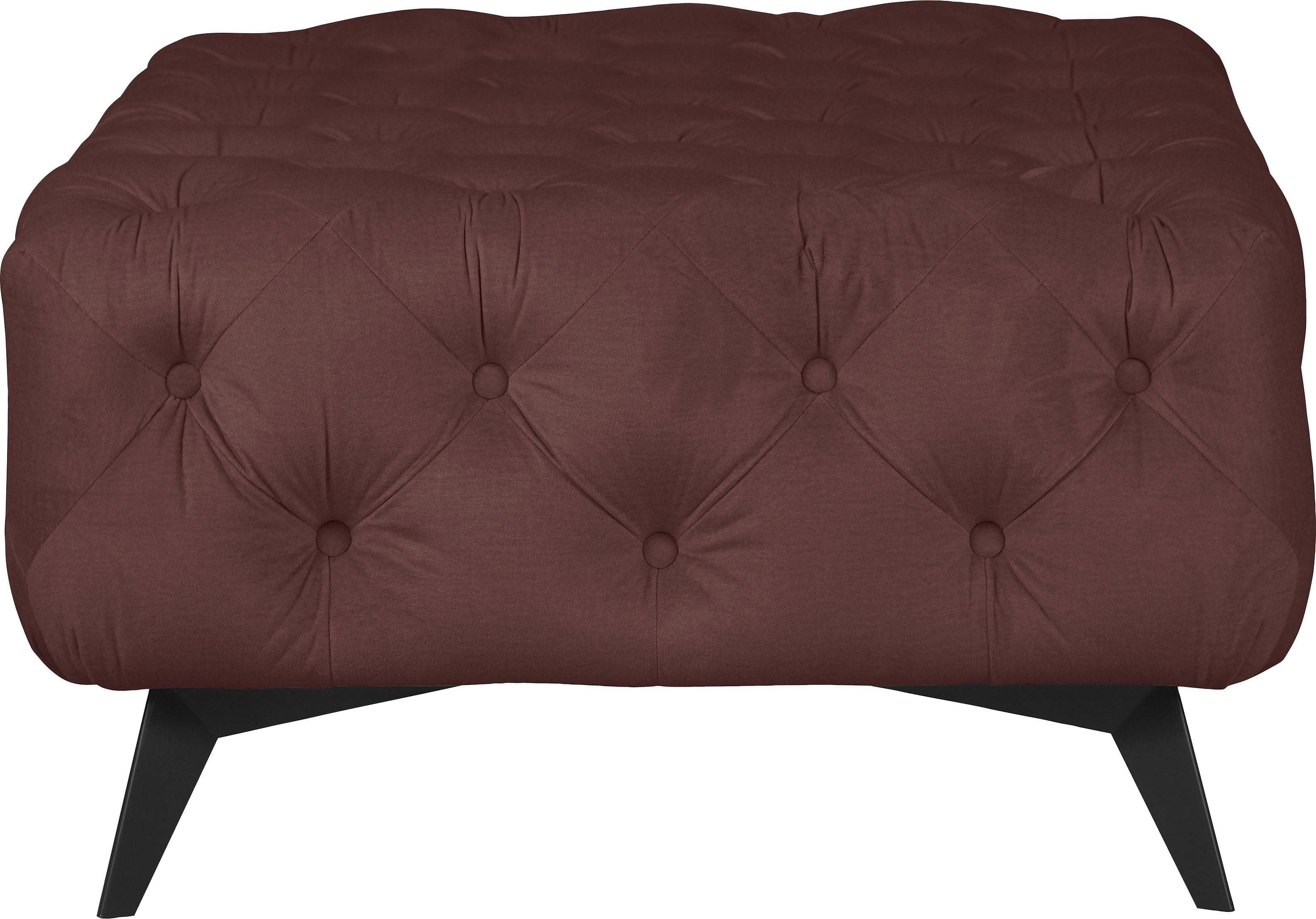 Polsterhocker Home Affaire Amaury Rosa Chesterfield-Optik