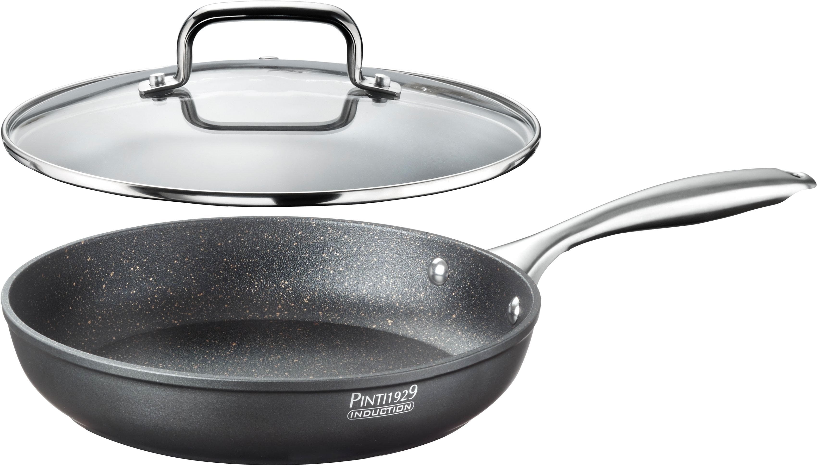 PINTINOX Bratpfanne ST1 28cm 3-lagige Antihaftbeschichtung Induktionsgeeignet