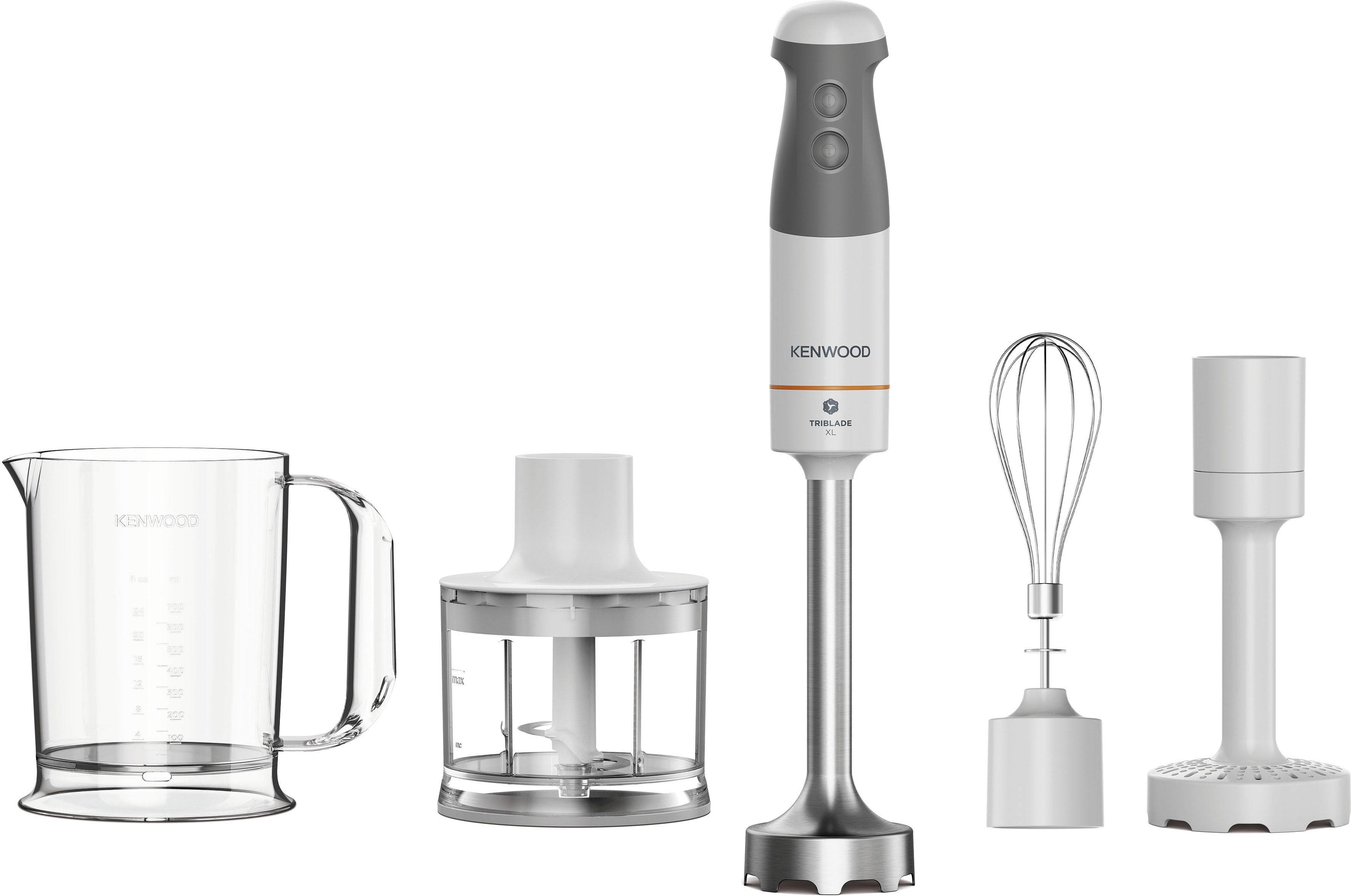 Kenwood Stabmixer Triblade XL 850 Watt inkl. 4-teiliges Zubehör Set