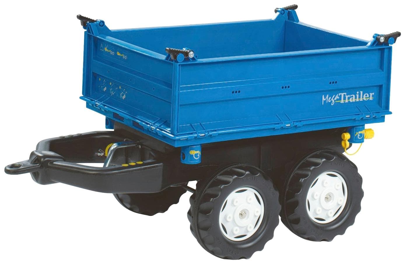 Rolly Toys Kinderfahrzeug-Anhänger blau mit Kippfunktion