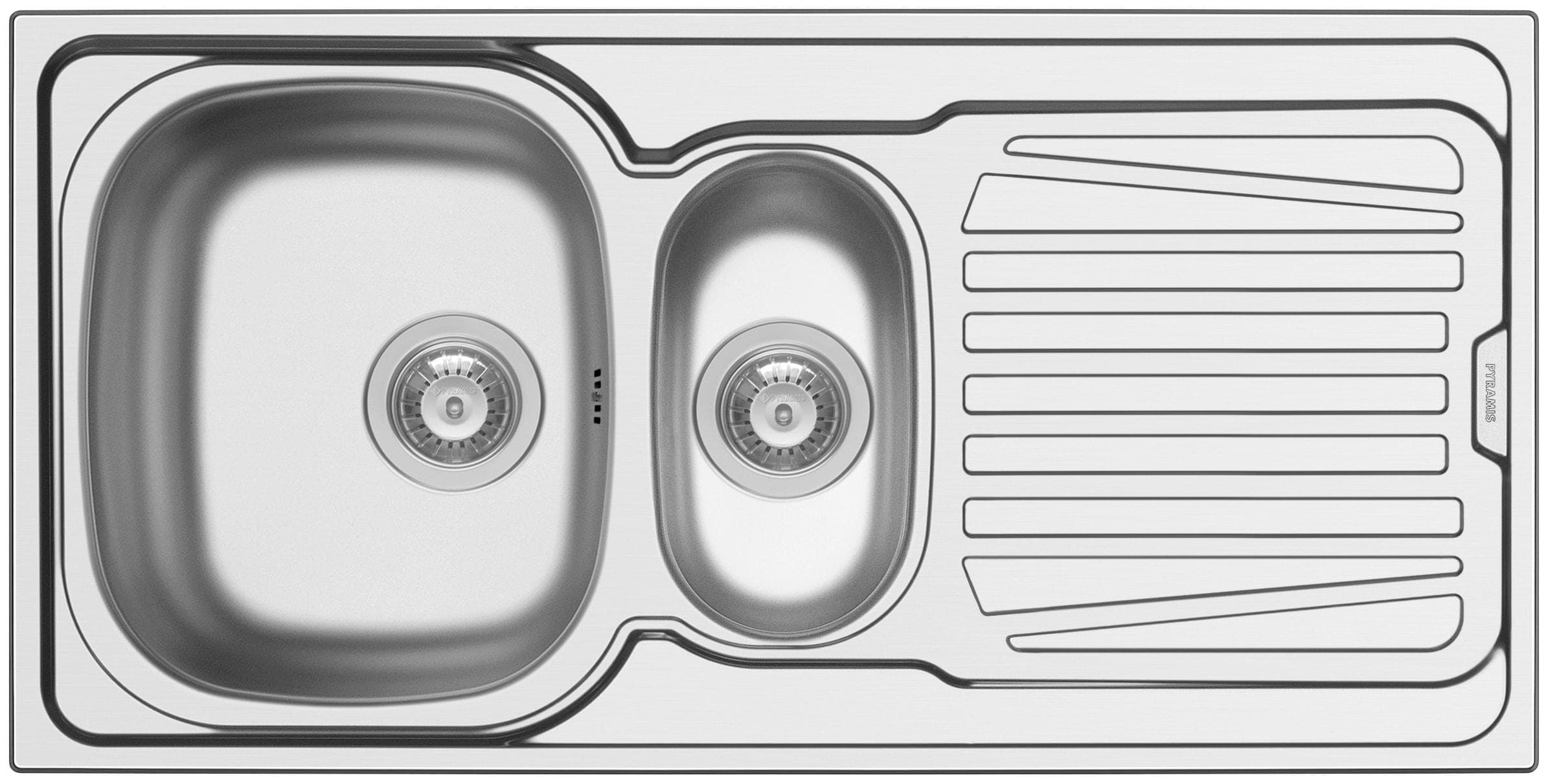 Edelstahlspüle Sparta Silber 100x50cm