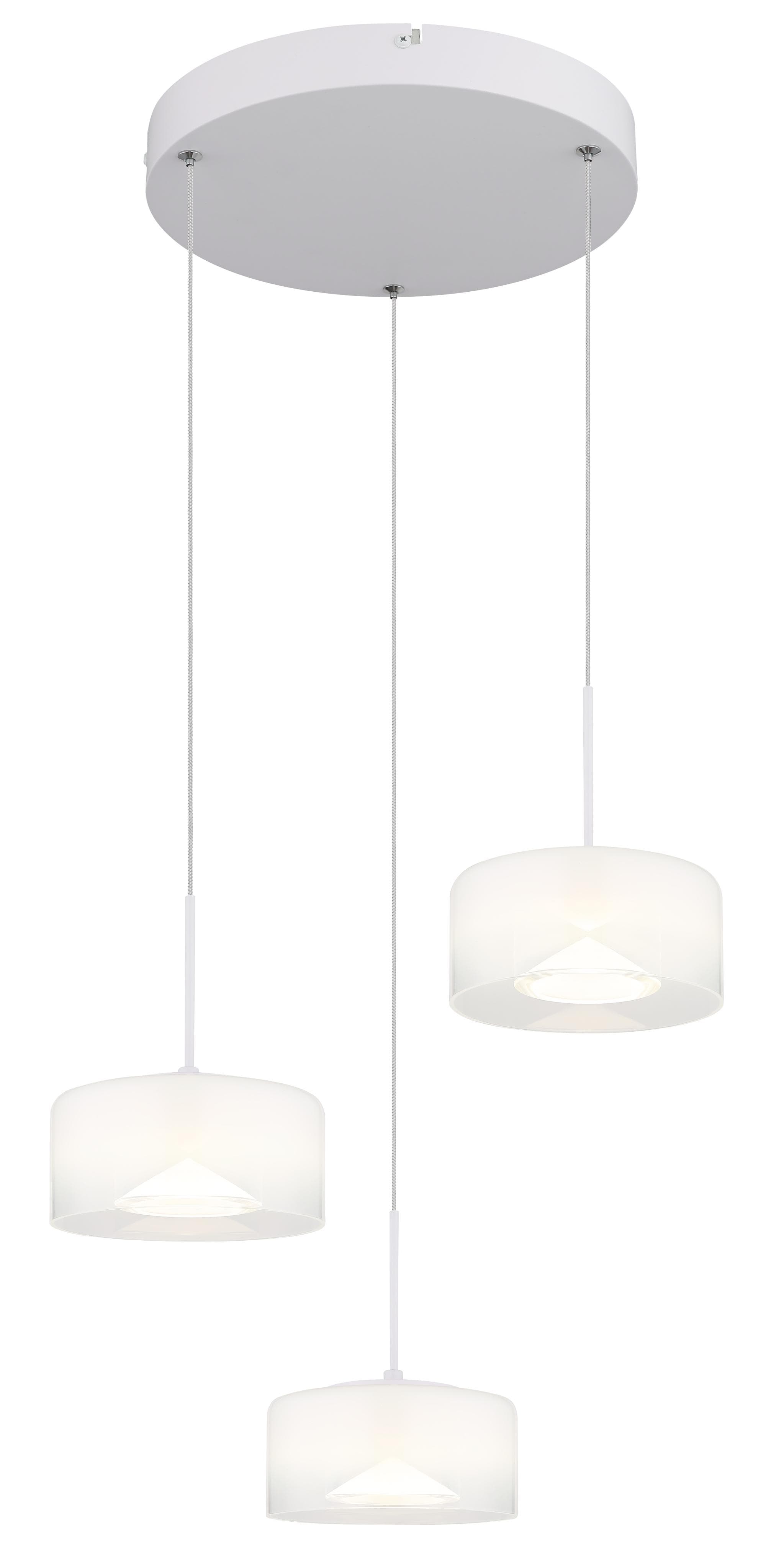 GLOBO LIGHTING Hängeleuchte BELINDA Weiß LED Pendelleuchte