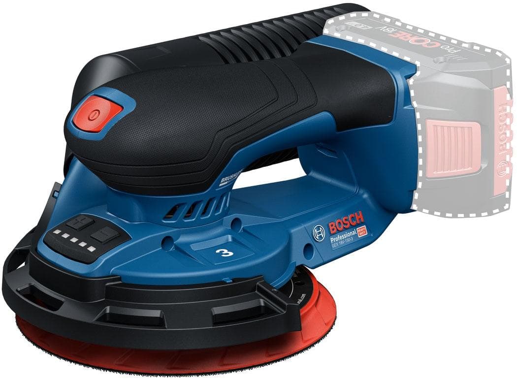 Akku-Exzenterschleifer BOSCH PROFESSIONAL GLL 12V-100-33 CG Transparent