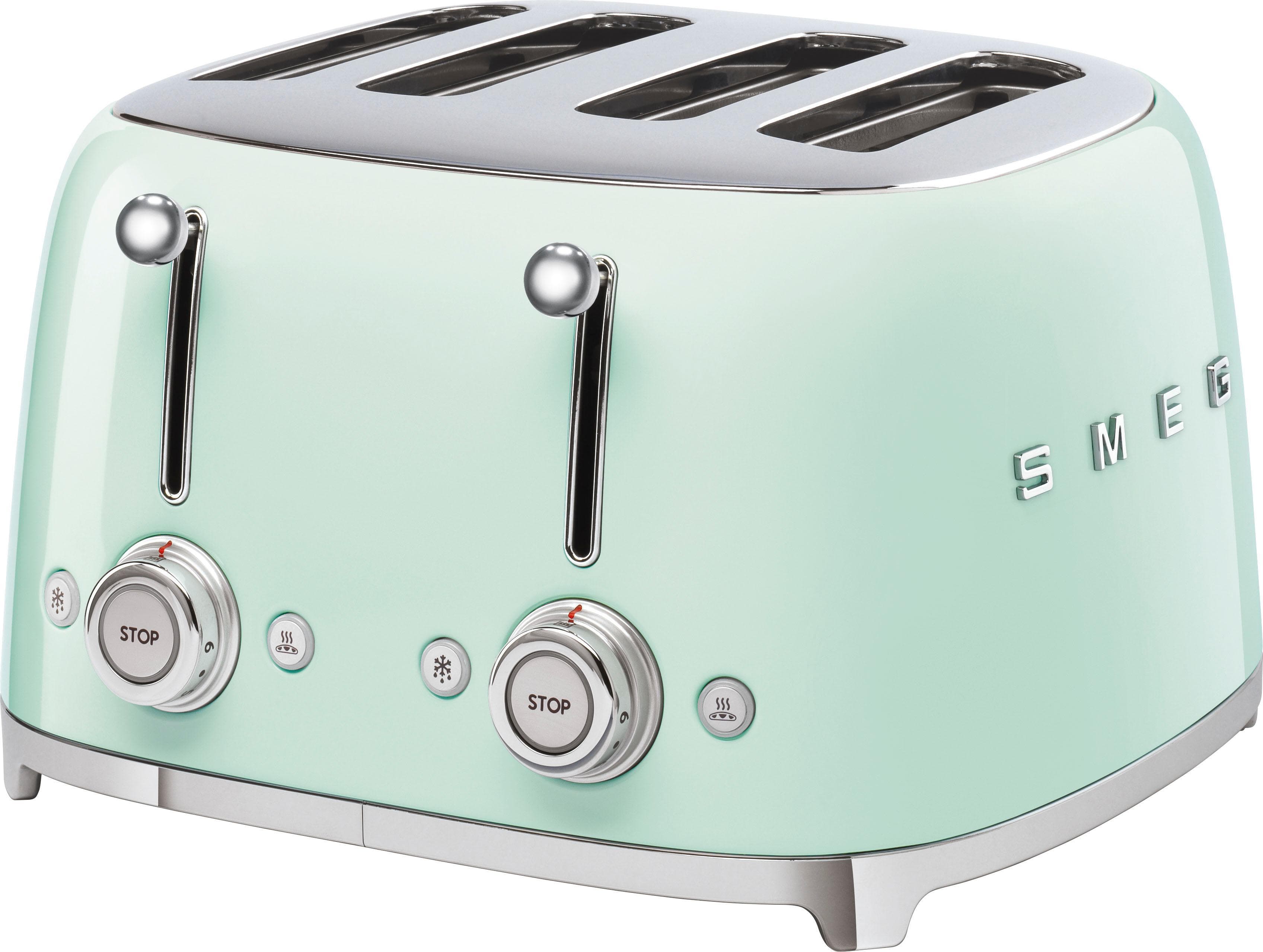 SMEG Toaster TSF03PGEU 4-Schlitz Hellgrün