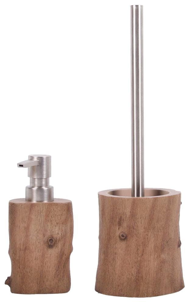Badaccessoire-Set SANILO "Old Tree" Braun Polyresin