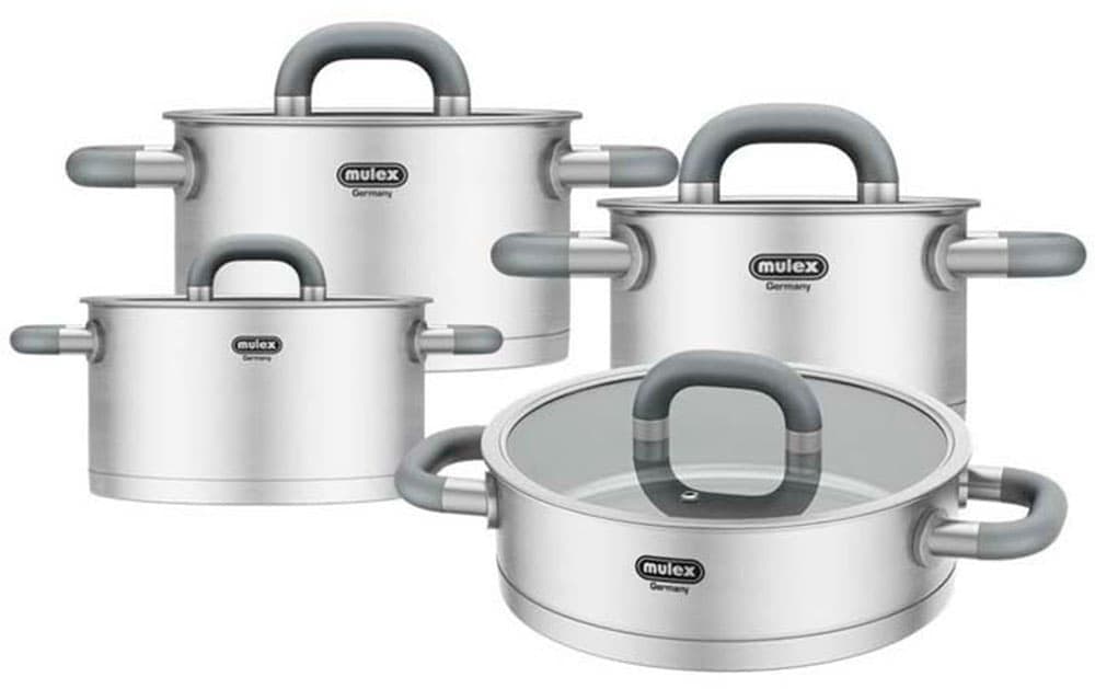 Mulex Topf-Set Lugano 5 l Edelstahl 18/10 Induktion