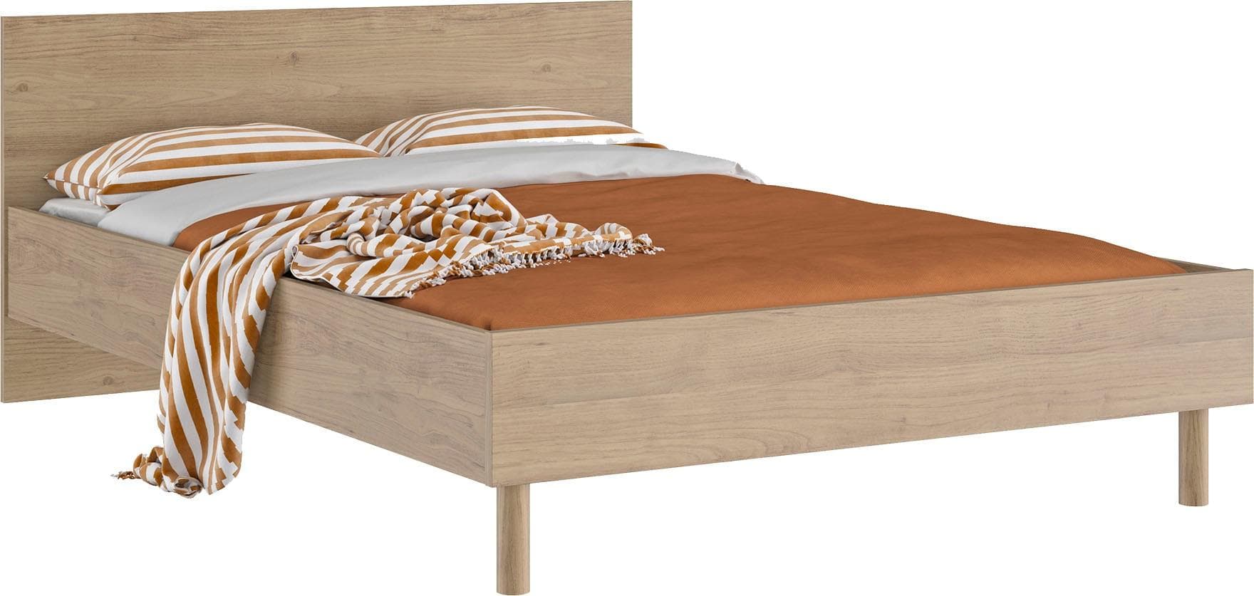 Kinderbett GAMI RITMO Beige 146x205x78 cm Bettgestell Spanplatte