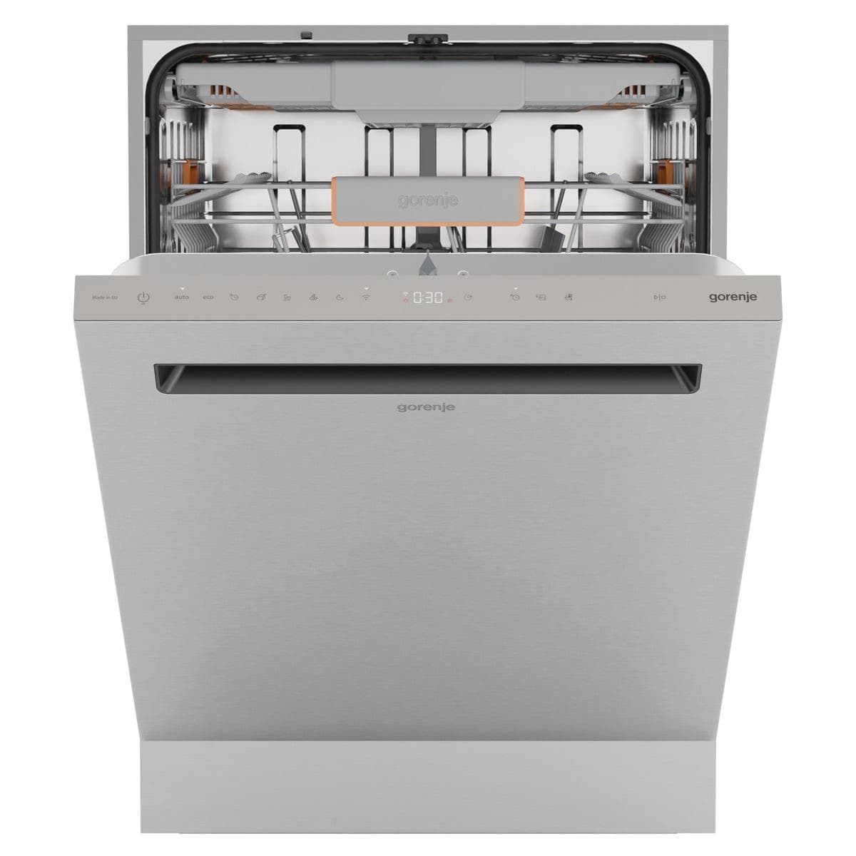 GORENJE Unterbaugeschirrspüler GU673C65X Silber Edelstahl