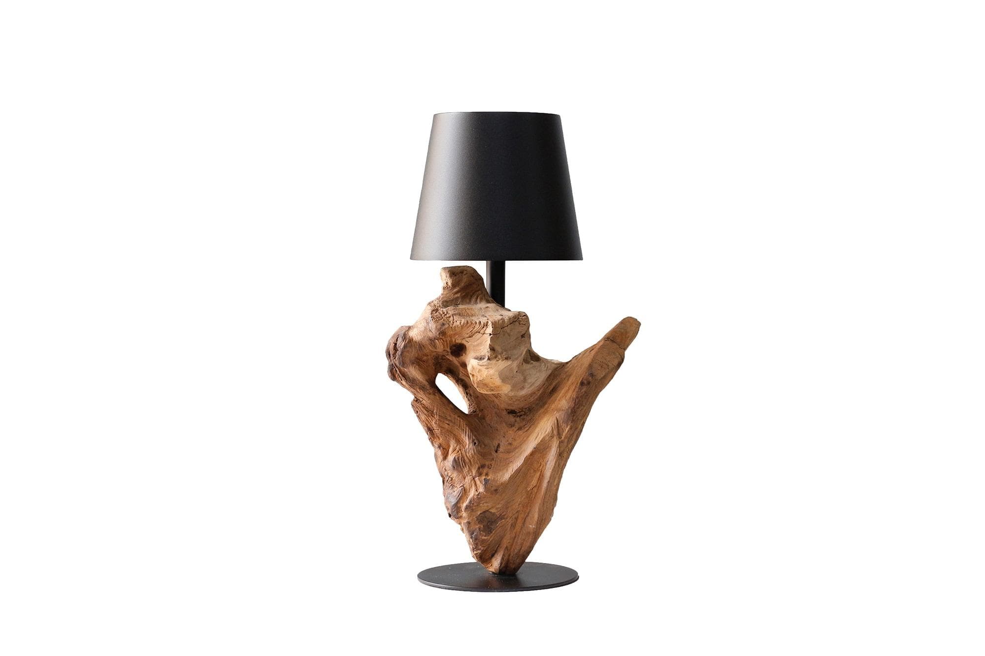 SALESFEVER LED Tischleuchte Akku Beige/Schwarz Dimmbar