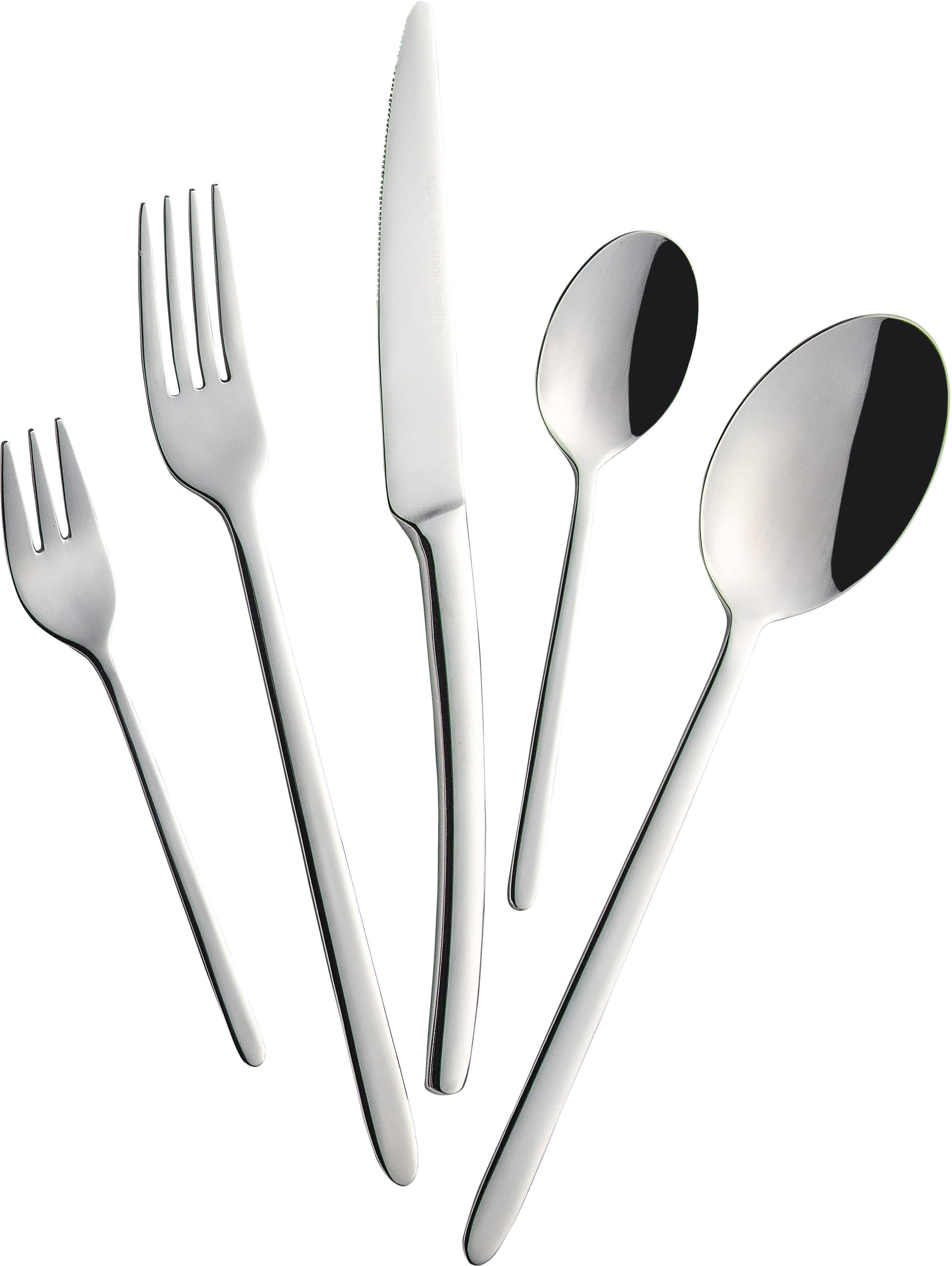Besteck-Set MULEX Pasadena Silber Edelstahl 18/0 30 Stk. Hochglanzpoliert