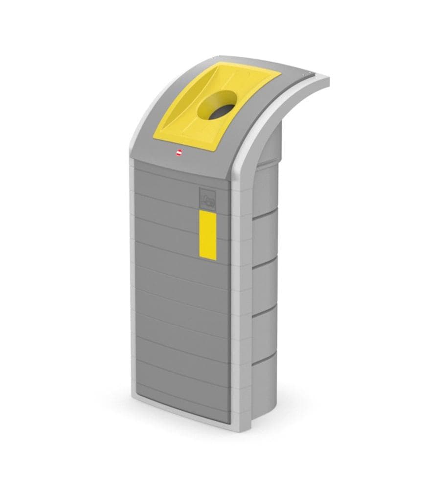 Hailo ProfiLine WSB Design Plus XXXL Mülleimer 120 Liter Grau