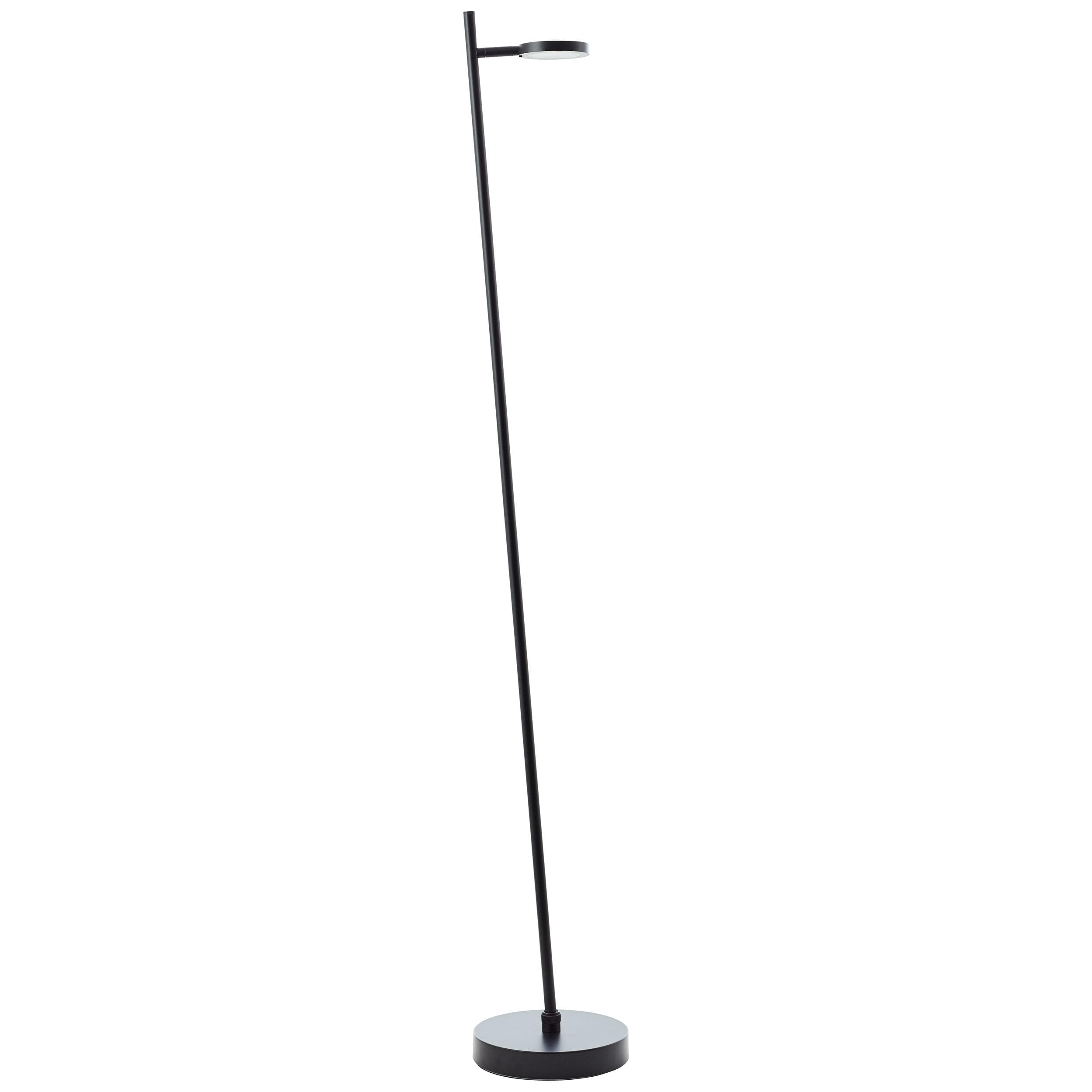 BRILLIANT LED Stehlampe Pesso Schwarz 135 cm Dimmbar Schwenkbar