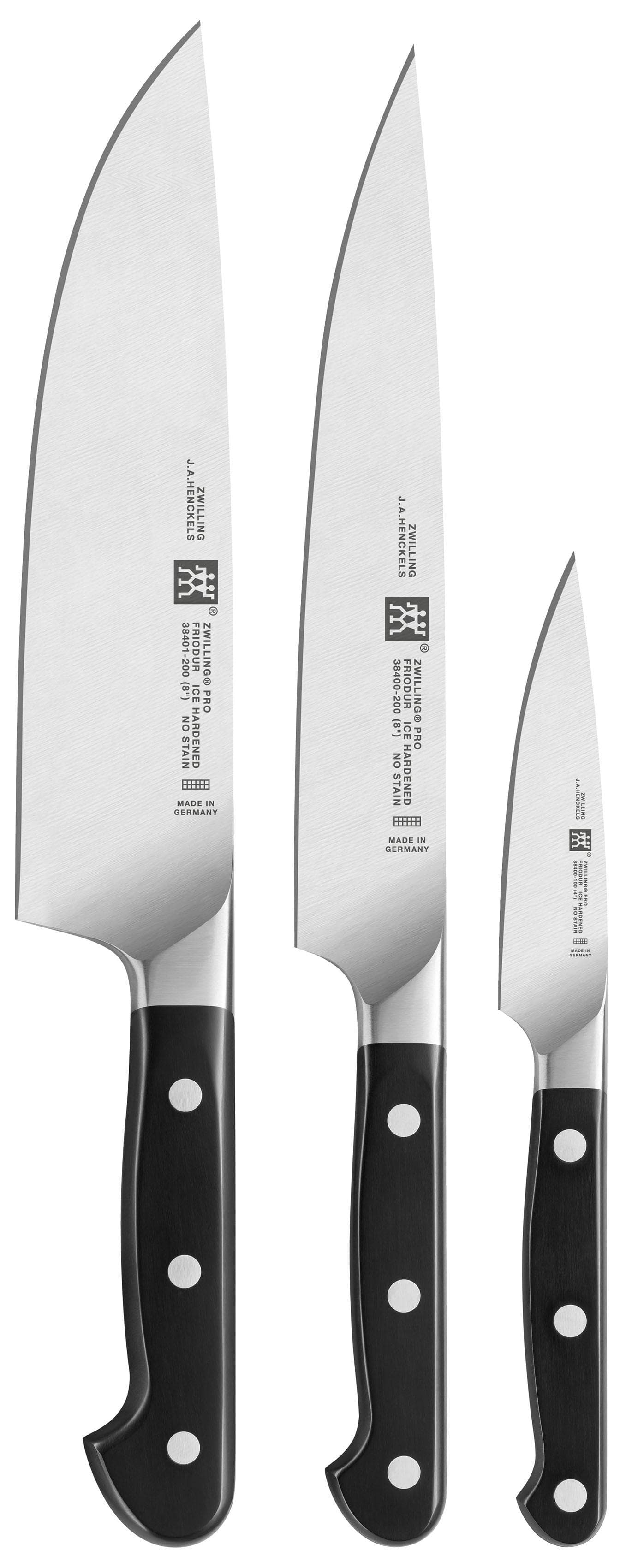 ZWILLING Pro Messer-Set 3-tlg. Silber Edelstahl 18/10