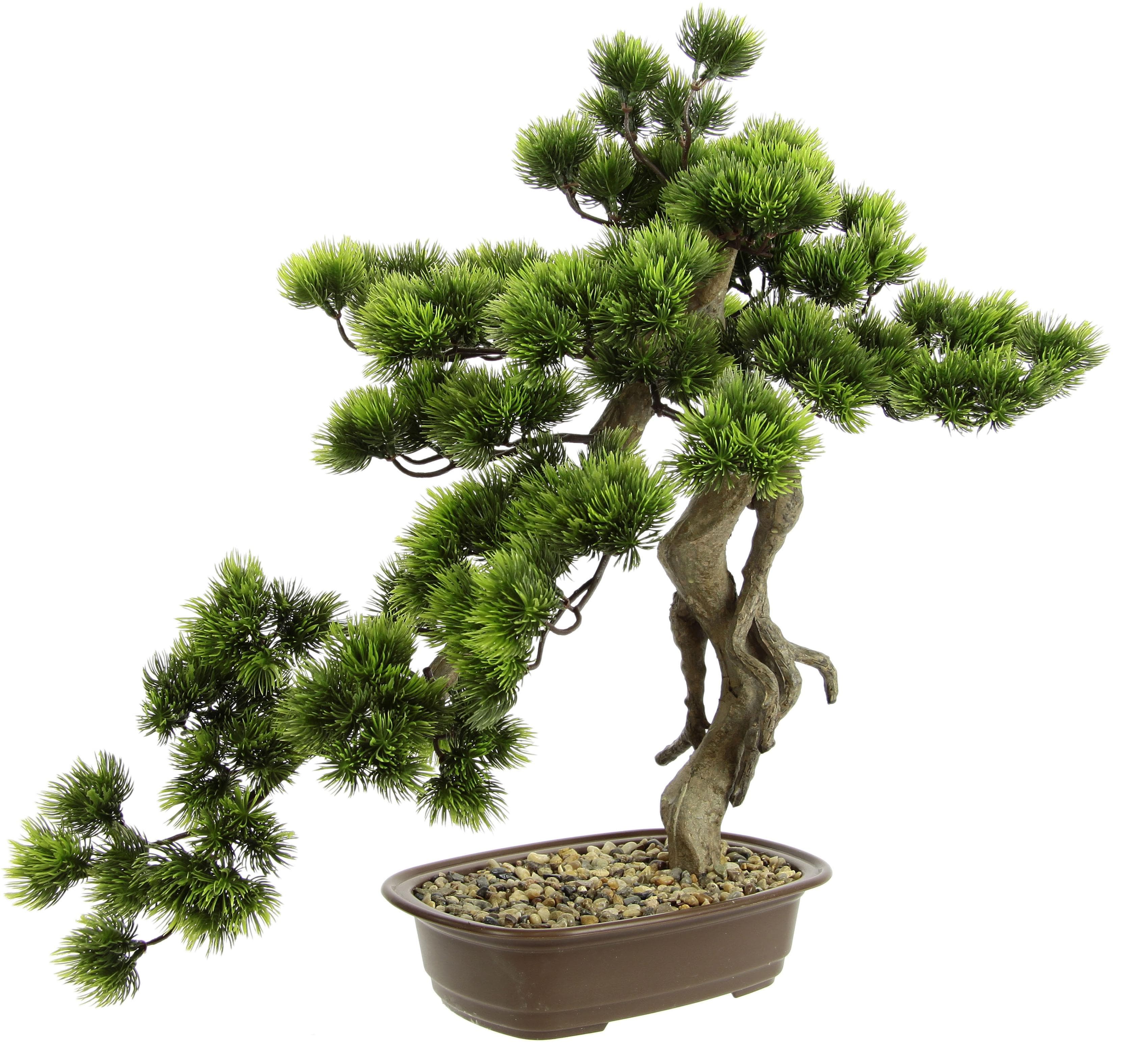 Kunstpflanze I.GE.A. Bonsai Baum in Schale Grün Kunststoff