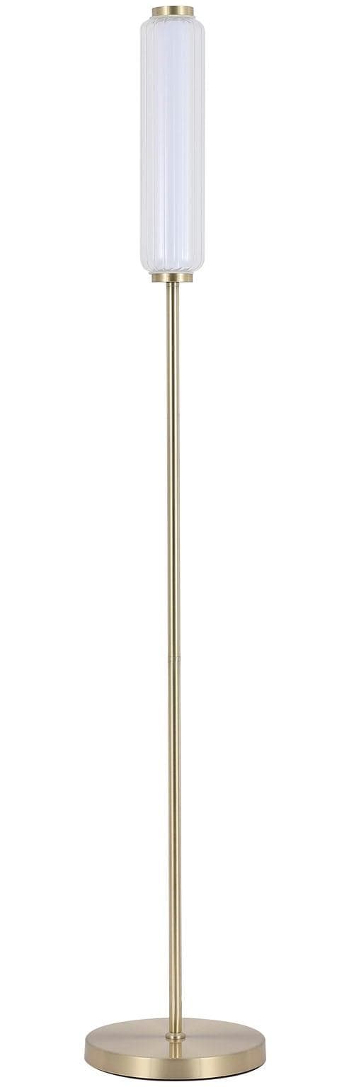 SEARCHLIGHT LED Stehlampe Mod 1-flammig Schwarz Satiniertes Messing