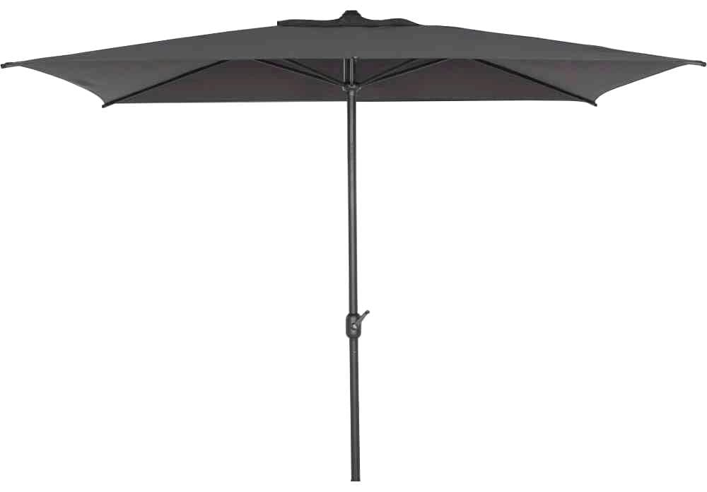 SIENA GARDEN Mittelstockschirm Schwarz Rechteckig 200x300 cm