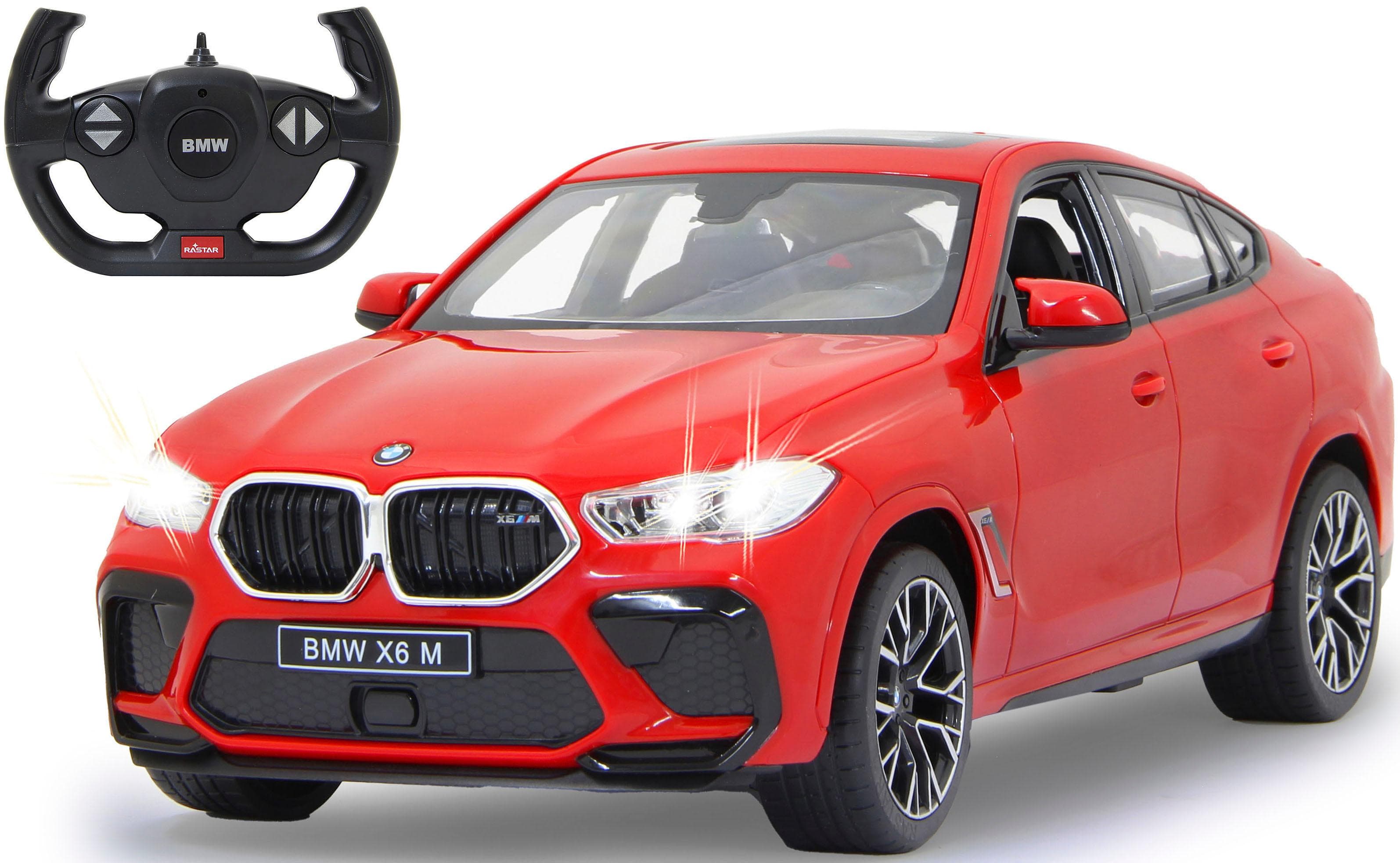 Jamara RC-Auto BMW X6 M 1:14 Rot mit LED-Lichtern