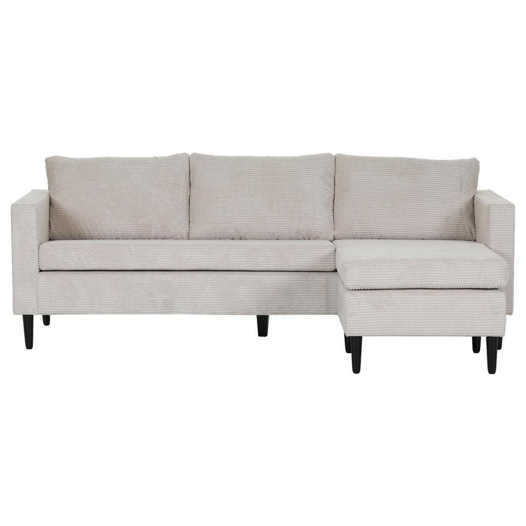 Boxxx Ecksofa Beige 2-3-Sitzer L-Form