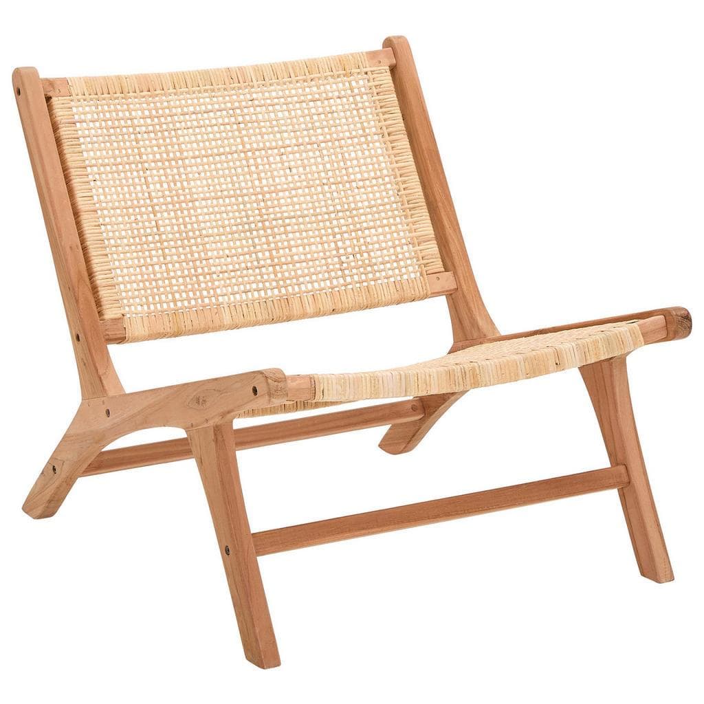 Livetastic Sessel Natur Teakholz Massiv