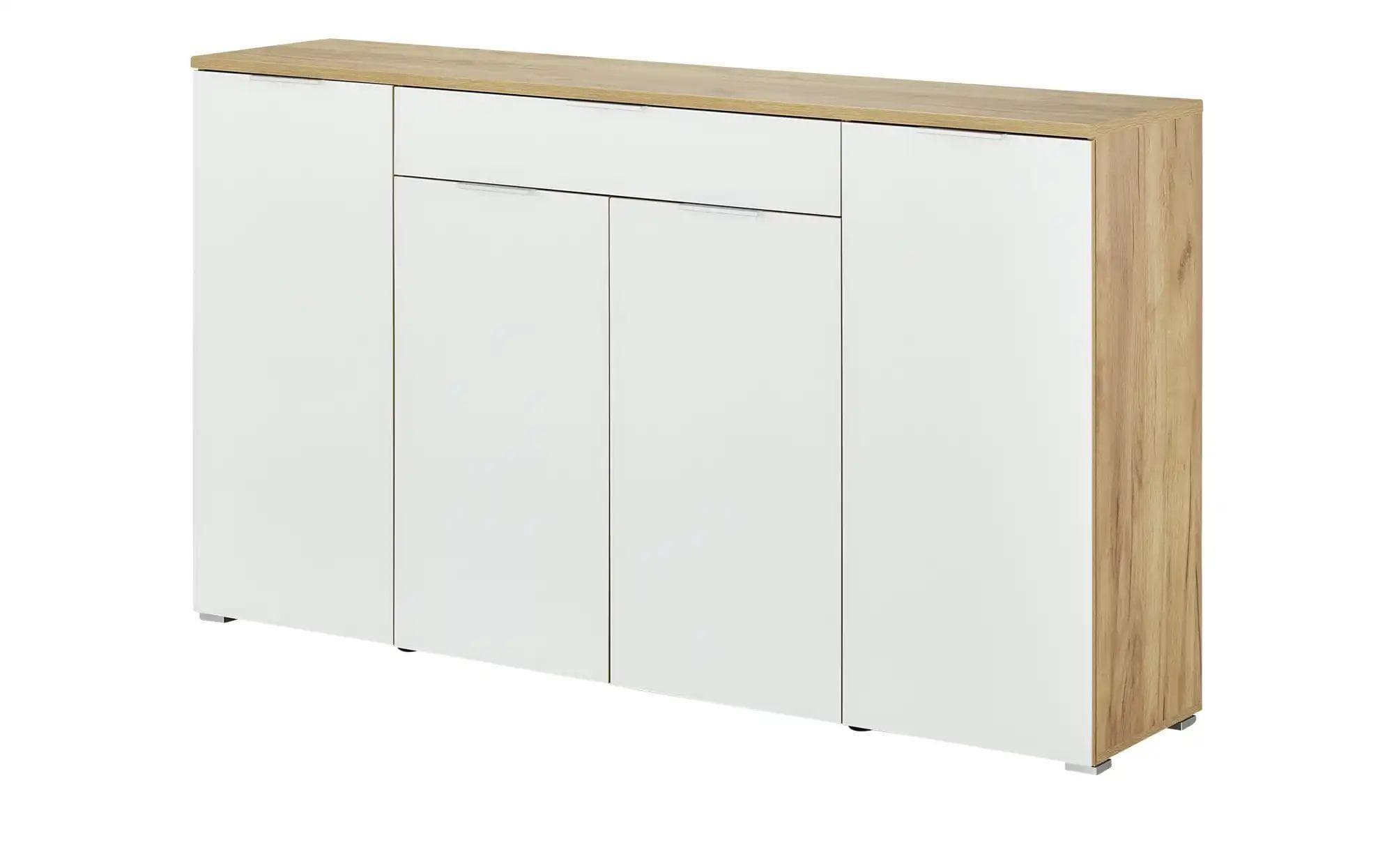 Germania Sideboard GW-Telde Weiß Sicherheitsglas