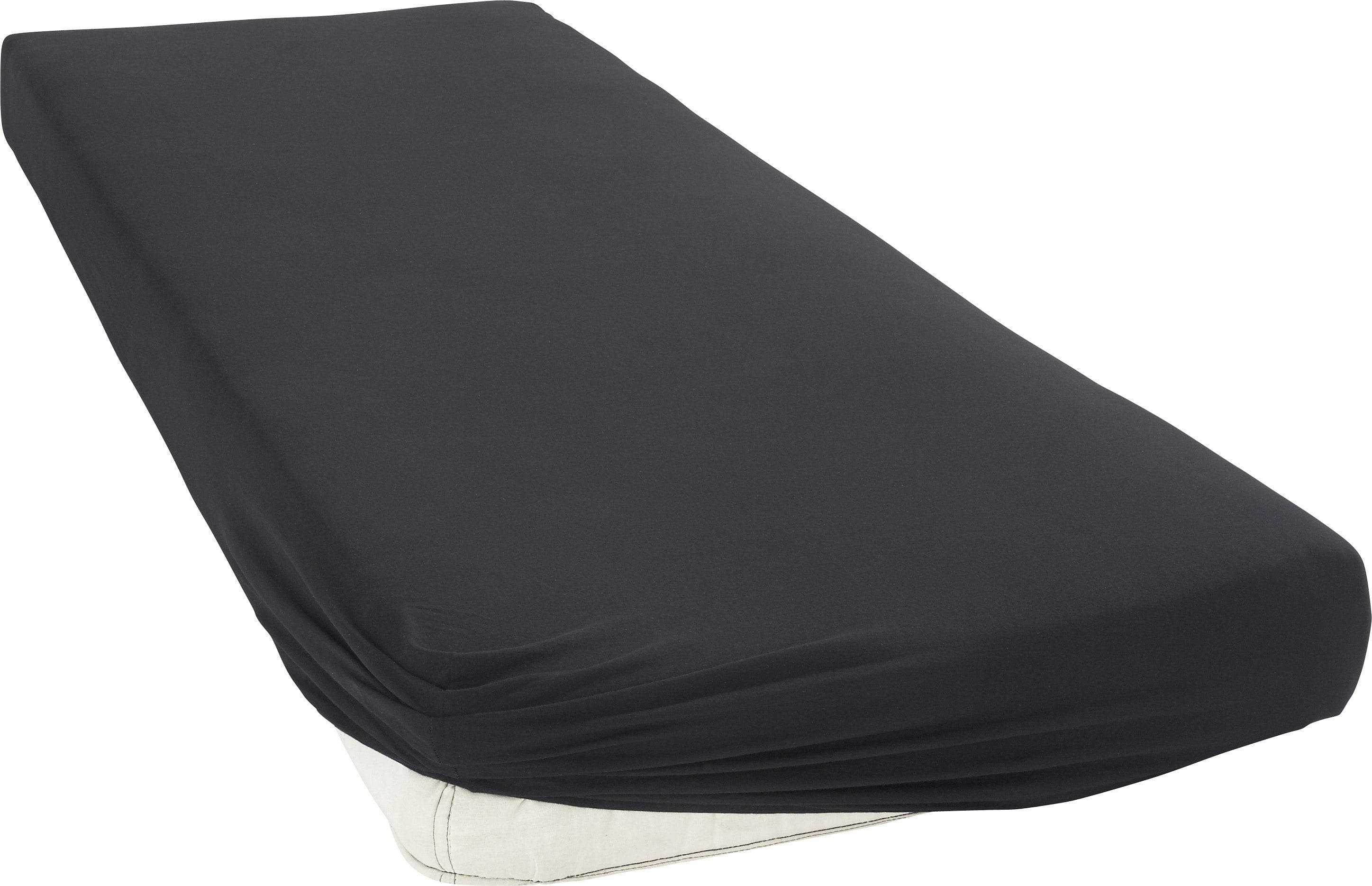 Bellana Premium-Stretch Spannbettlaken Schwarz Jersey-Elasthan