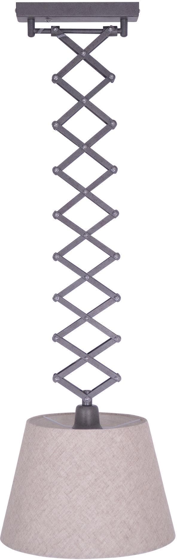 Näve ADRIENNE Pendelleuchte Metall Kunststoff Textil Naturfarben Höhenverstellbar