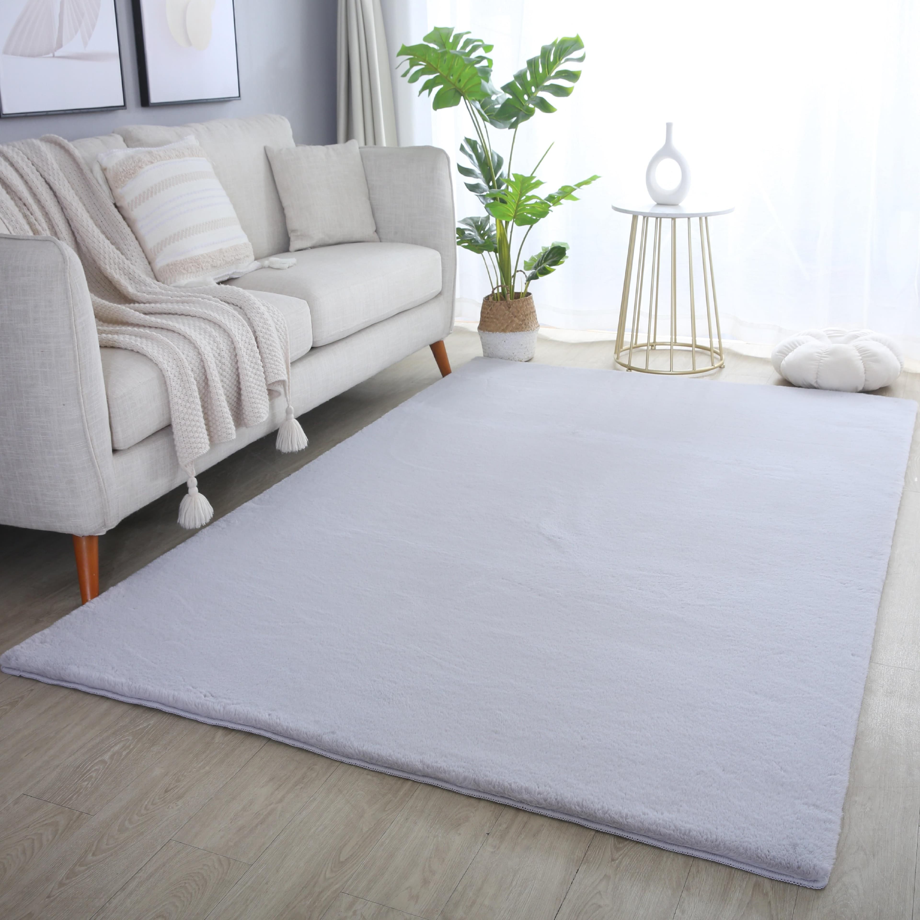 AYYILDIZ Teppiche POUFFY 5100 Hochflor-Teppich Silber