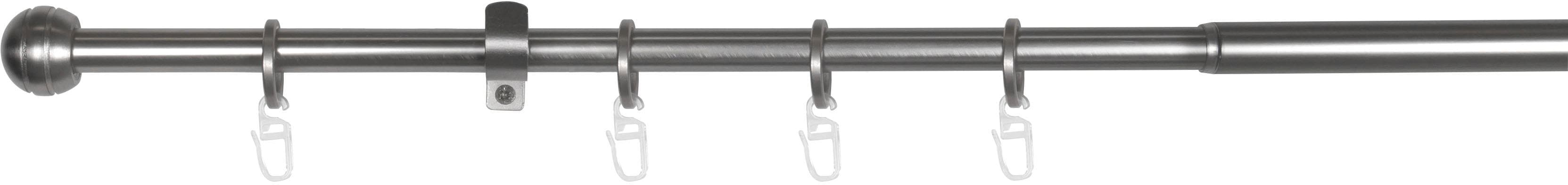 MYDECO Gardinenstange habito-rillball silber Aluminium ausziehbar