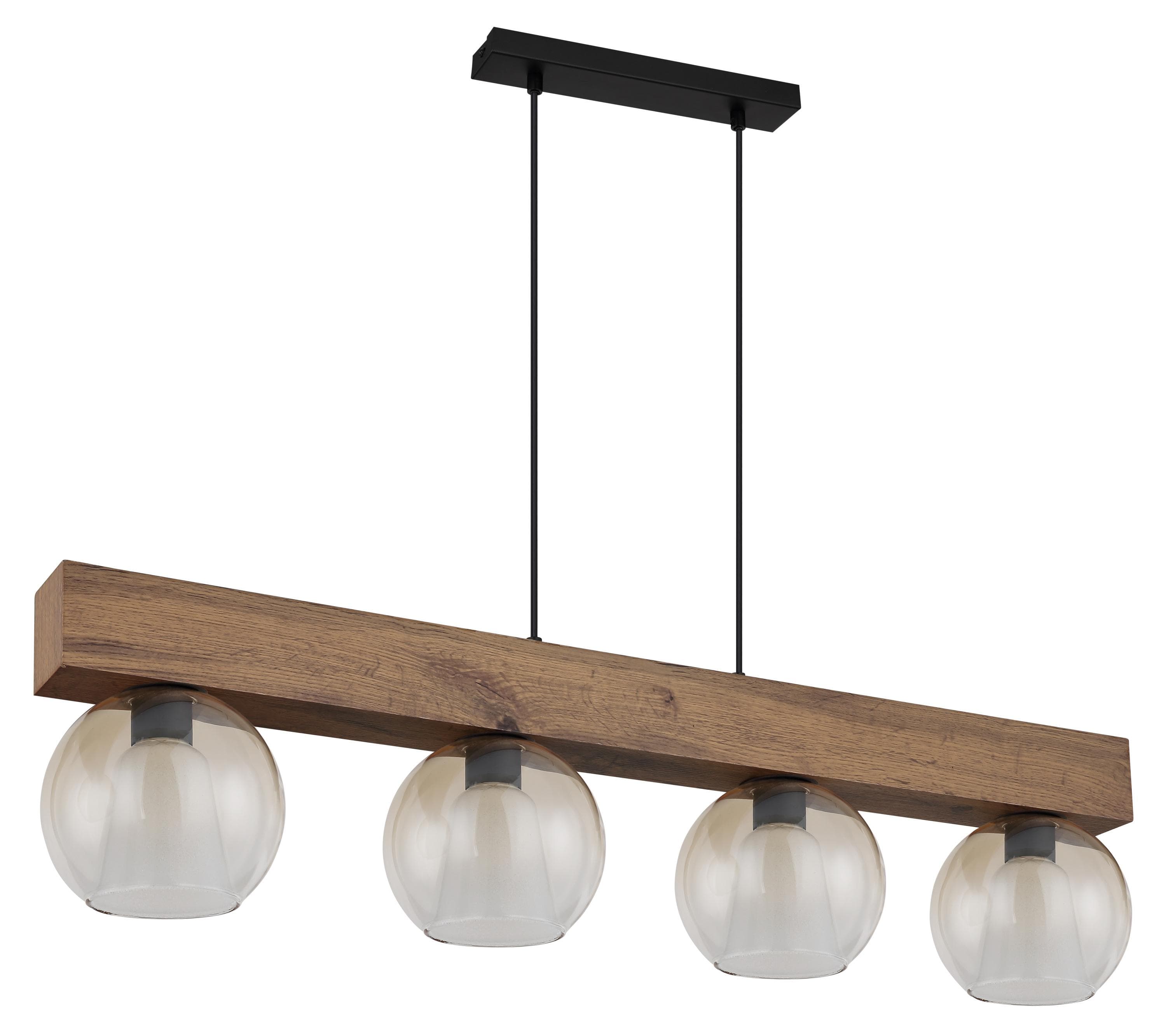 Hängeleuchte BARRY I Schwarz Metall Globo