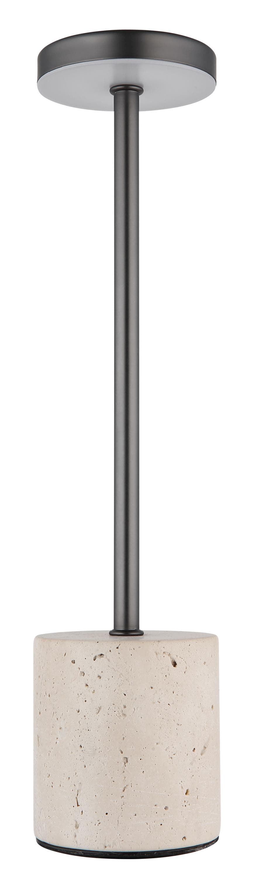 Globo Tischleuchte Polina Grau Travertin Stein