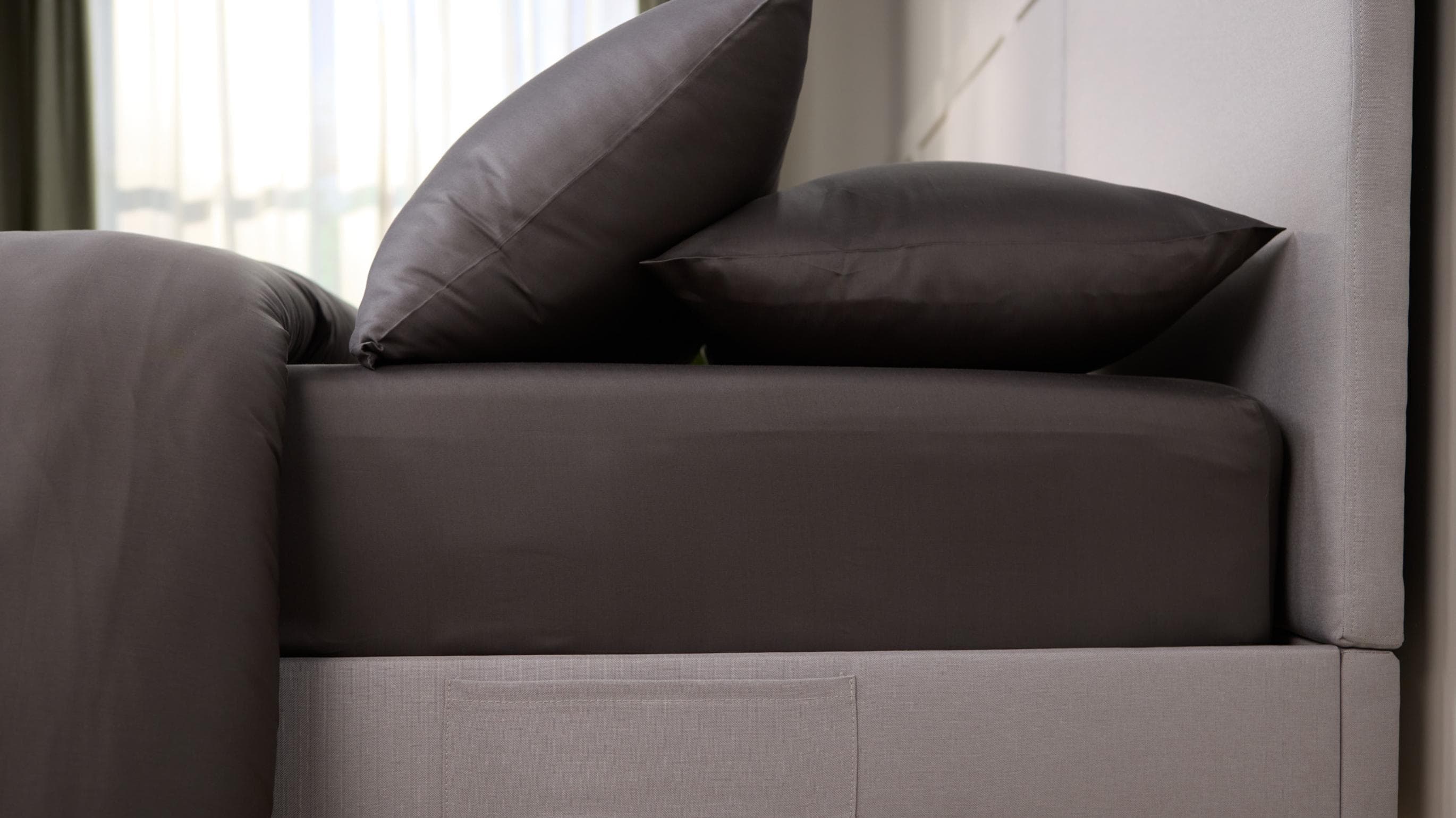 Emma Premium Sateen Spannbettlaken 100% Baumwolle Weiss