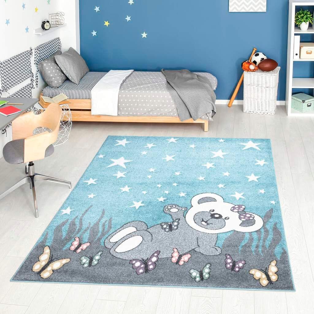 CARPET CITY Kinderteppich ANIME916 Blau Modern mit Motiv