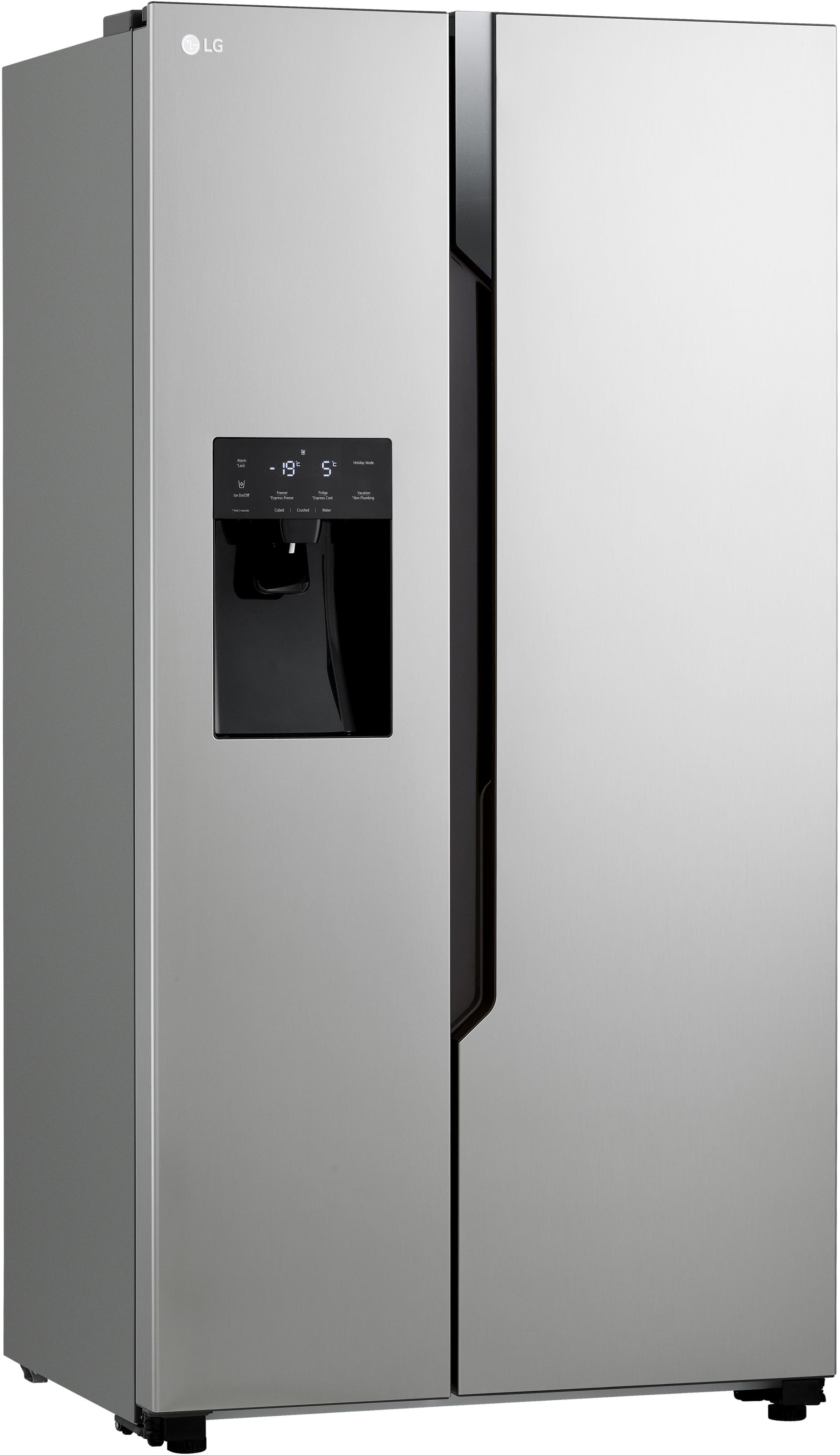 LG Side-by-Side GSM32HSBEH Silber Kühlschrank mit Eis- und Wasserspender
