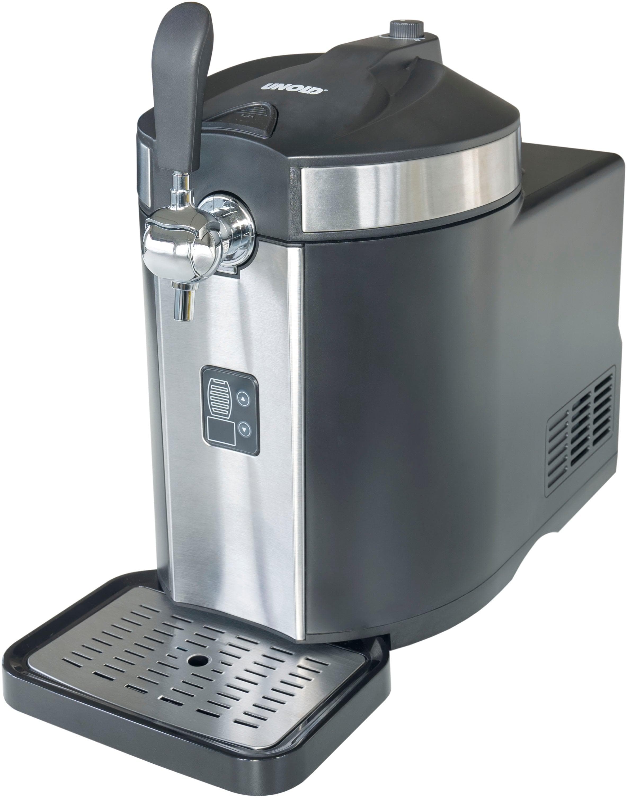 UNOLD Bierzapfanlage Franzl Schwarz Kompressor-Kühlsystem