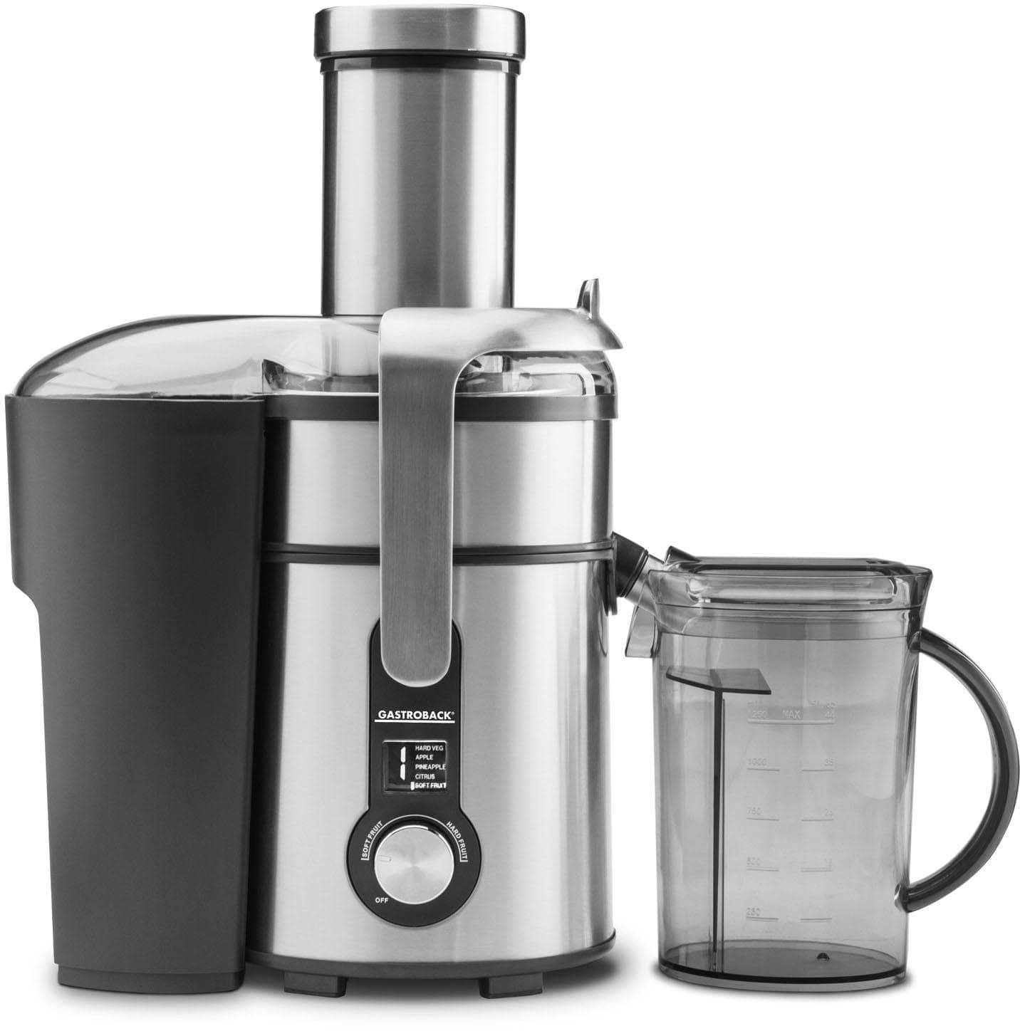 Gastroback Entsafter 40151 Design Multi Juicer Digital Plus Silber