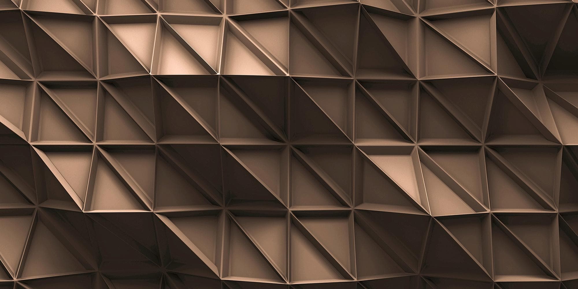 Fototapete ARCHITECTS PAPER 3D Look Brown Beige Braun Kupferfarben Vlies